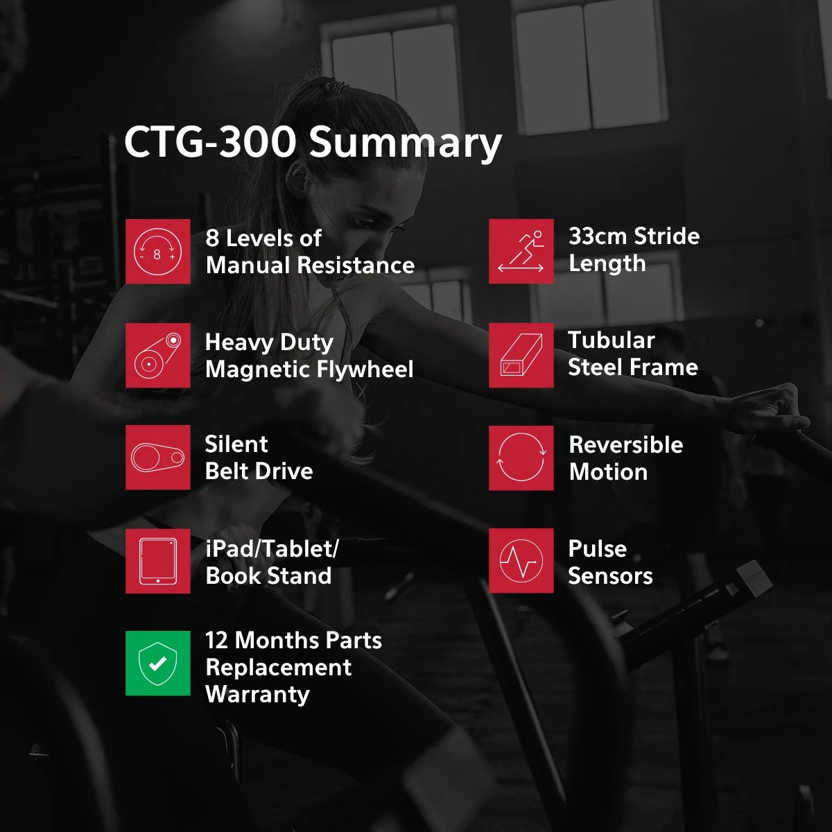 3 LSG CTG-300 Cross Trainer - Black, 3 of 10