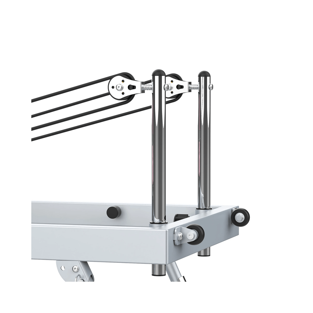 5 Advwin Foldable Pilates Reformer Machine Exercise Equipment with Wheels Cyan, 5 of 7