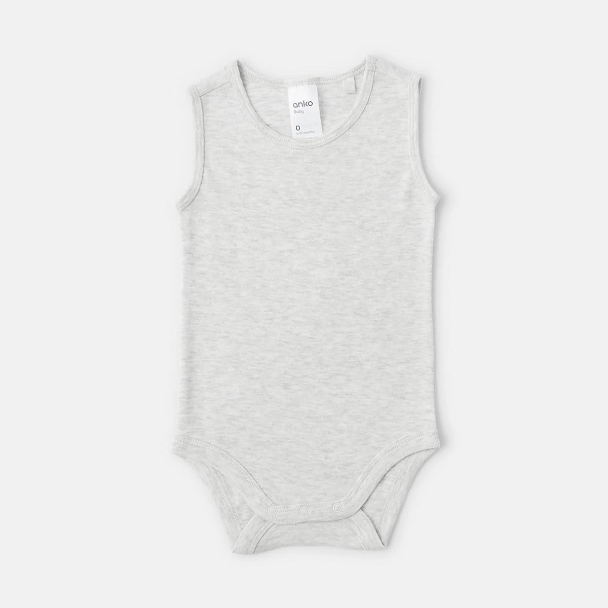 4 2 Pack Sleeveless Bodysuits PINK AND WHITE MARLE, 4 of 6