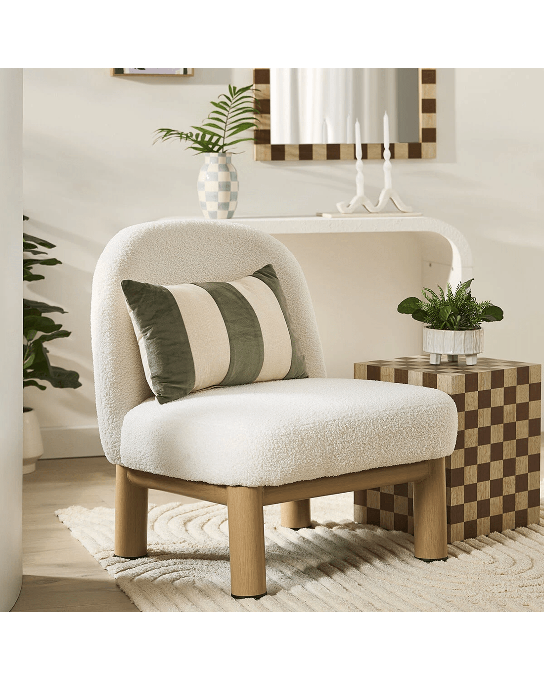 5 Velvet Cushion - Fern, 5 of 6