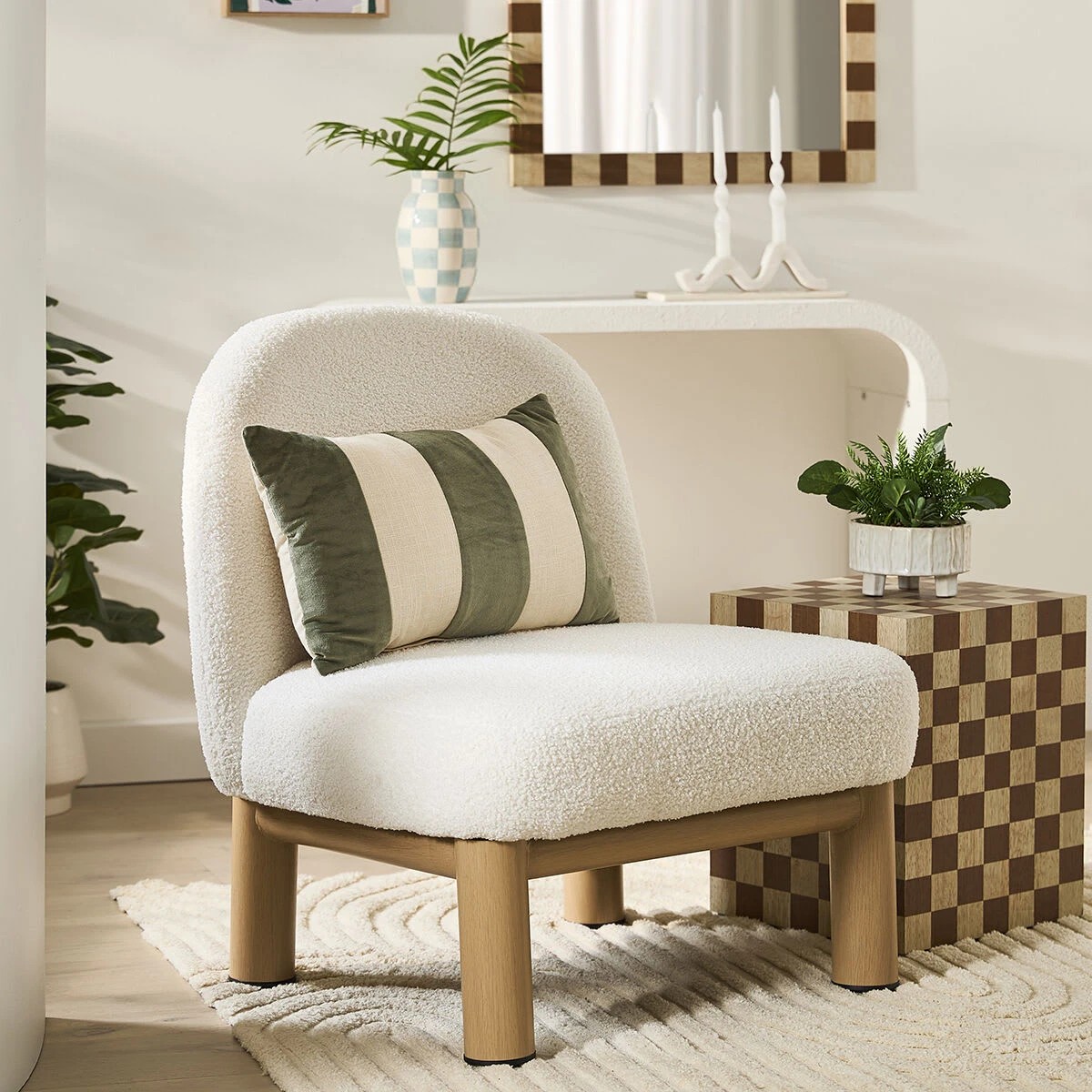 5 Velvet Cushion - Fern, 5 of 6