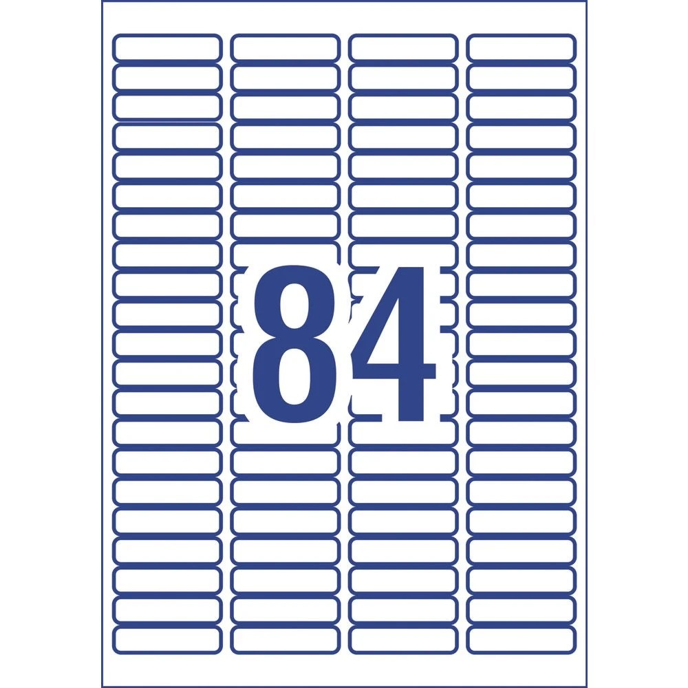 3 Avery 84UP Laser Mini Labels White 25 Sheets, 3 of 5