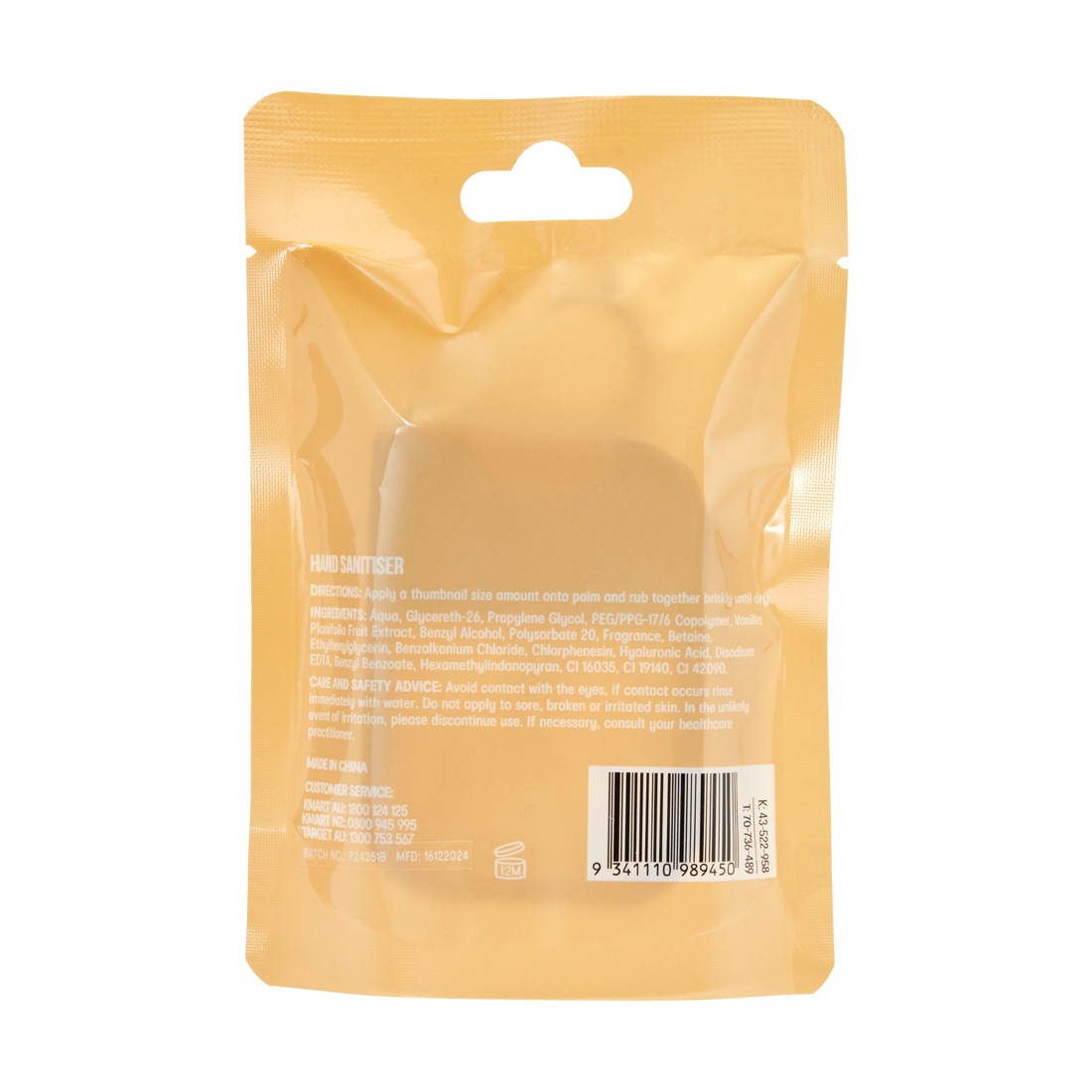 6 OXX Bodycare Hand Sanitiser 30ml - Vanilla Scented, 6 of 6