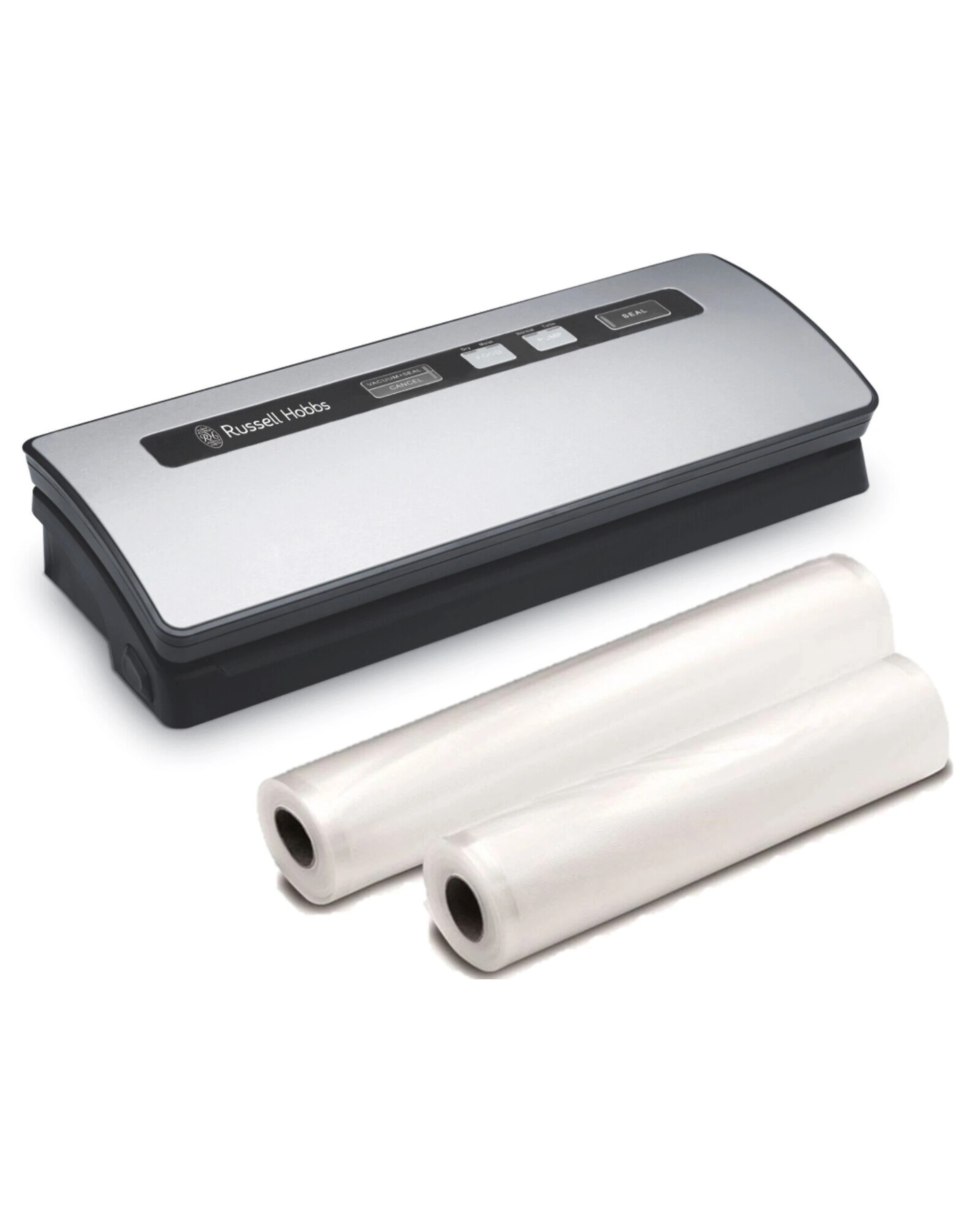 1 Russell Hobbs Vacuum Sealer w/ Bonus Seal Fresh Rolls - Silver, 1 of 3