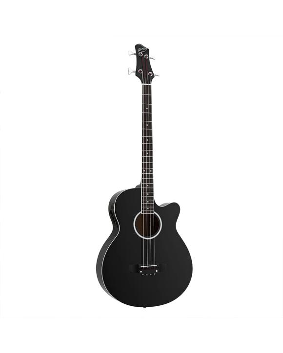 Alpha 43" Acoustic Bass Guitar 4-Band EQ - Black