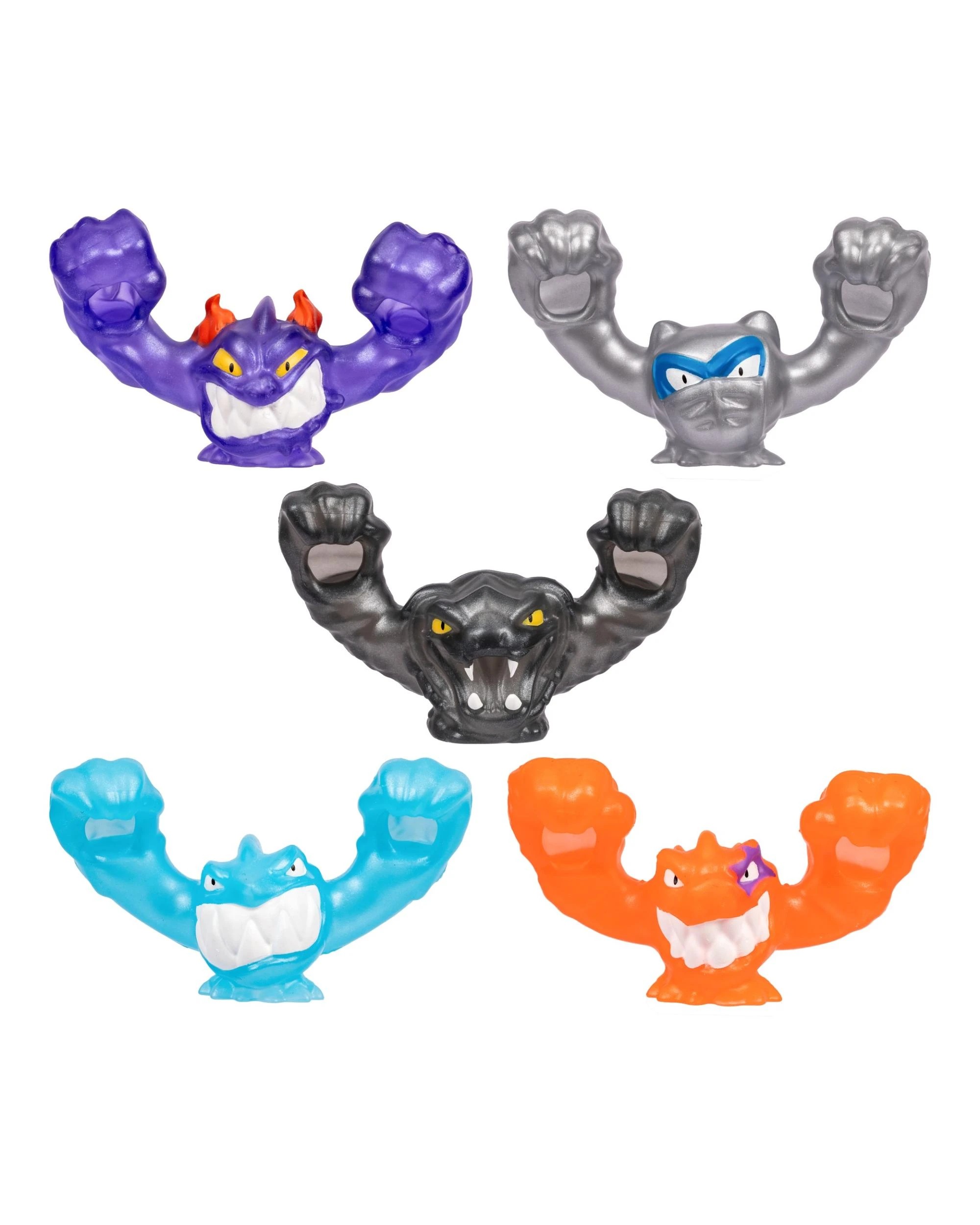 4 Heroes of Goo-Jit-Zu Series 13 Meteor Madness Goo Slingers Cosmic Metallic Slingers 5 Pack, 4 of 6