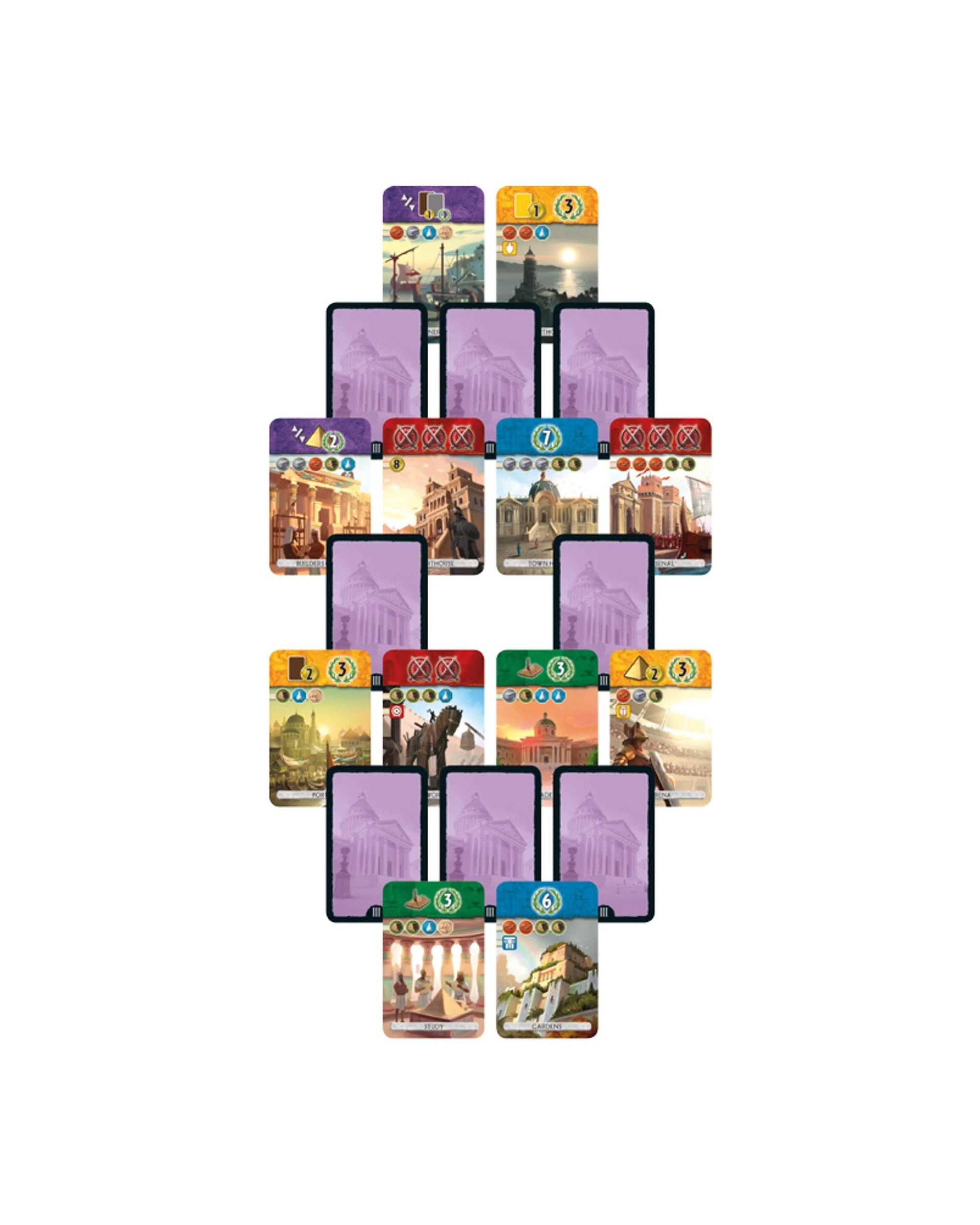 5 7 Wonders Duel Board Game, 5 of 9