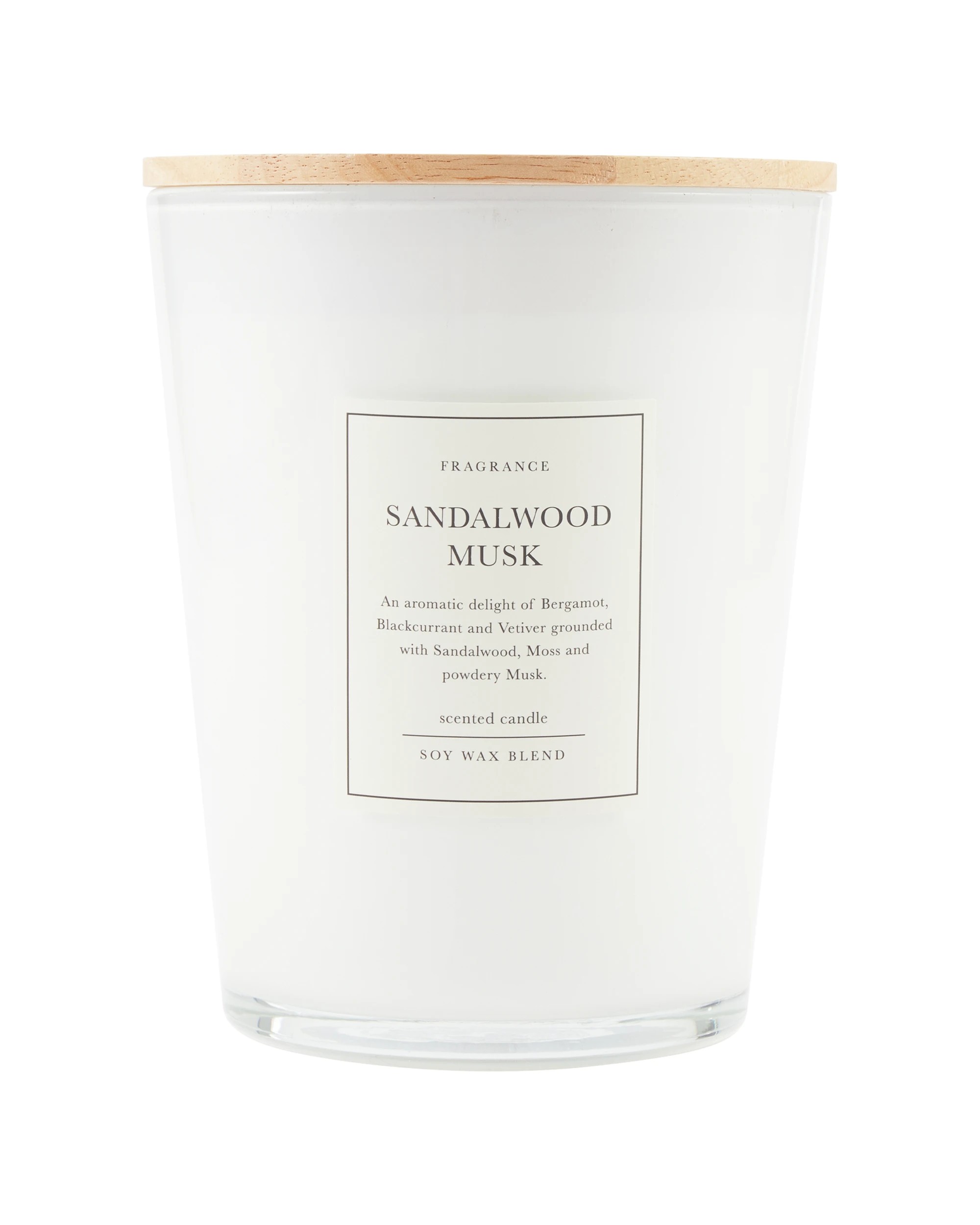 1 XL Sandalwood Musk Soy Wax Blend Scented Candle, 1 of 6