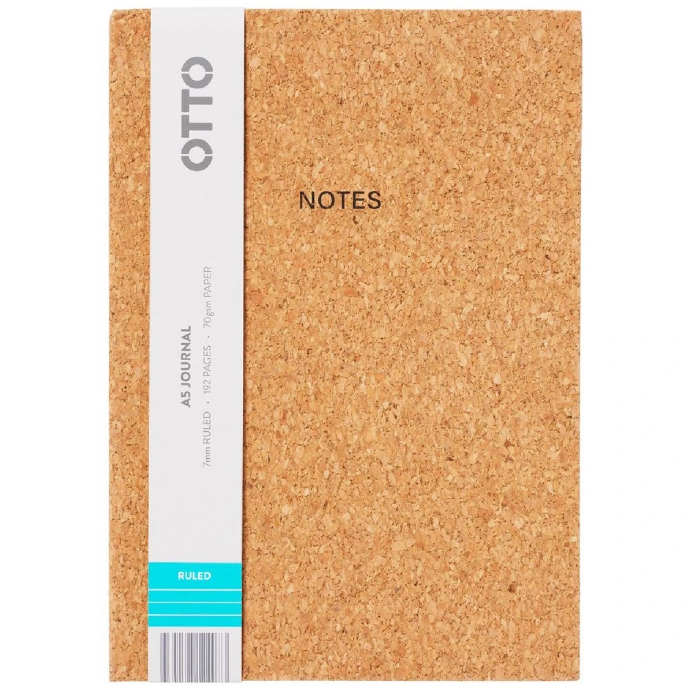 1 Otto A5 Cork Journal 192 Pages Natural, 1 of 3