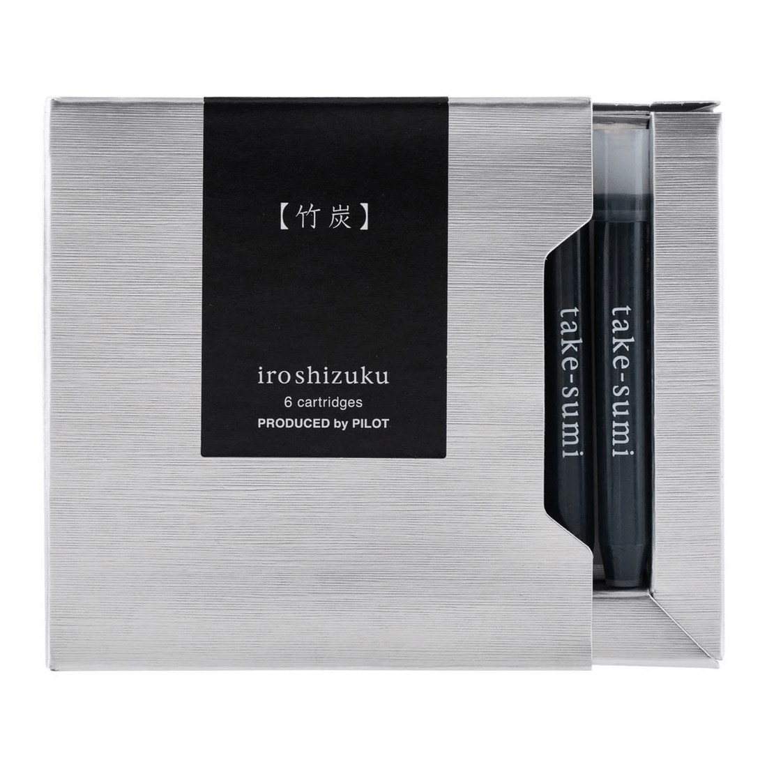 2 Iroshizuku Fountain Pen Ink Cartridge Bamboo Charcoal 6Pk, 2 of 3