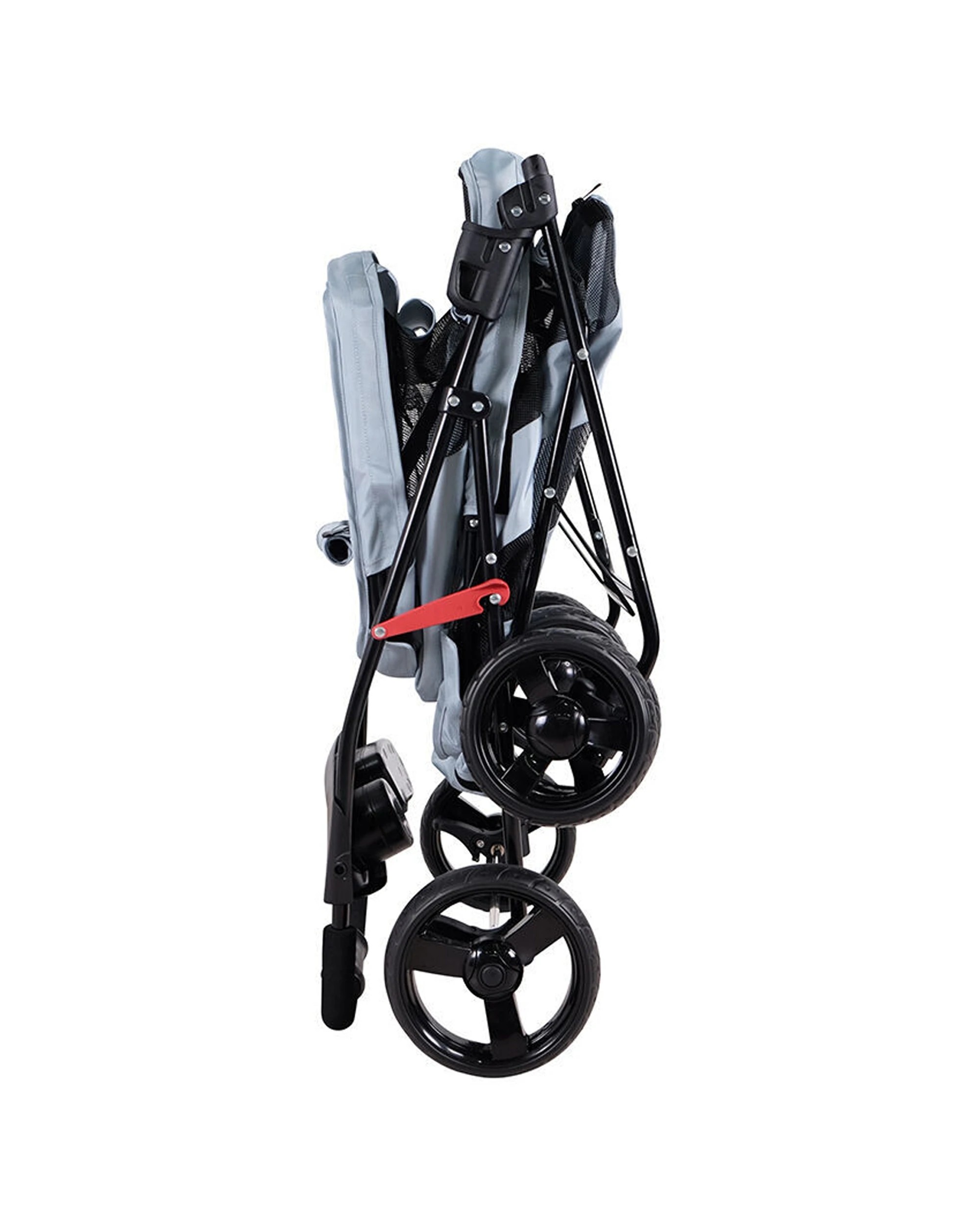 4 Ibiyaya Double Decker Pet Stroller For Multiple Pets Scratch Resistant - Grey, 4 of 6