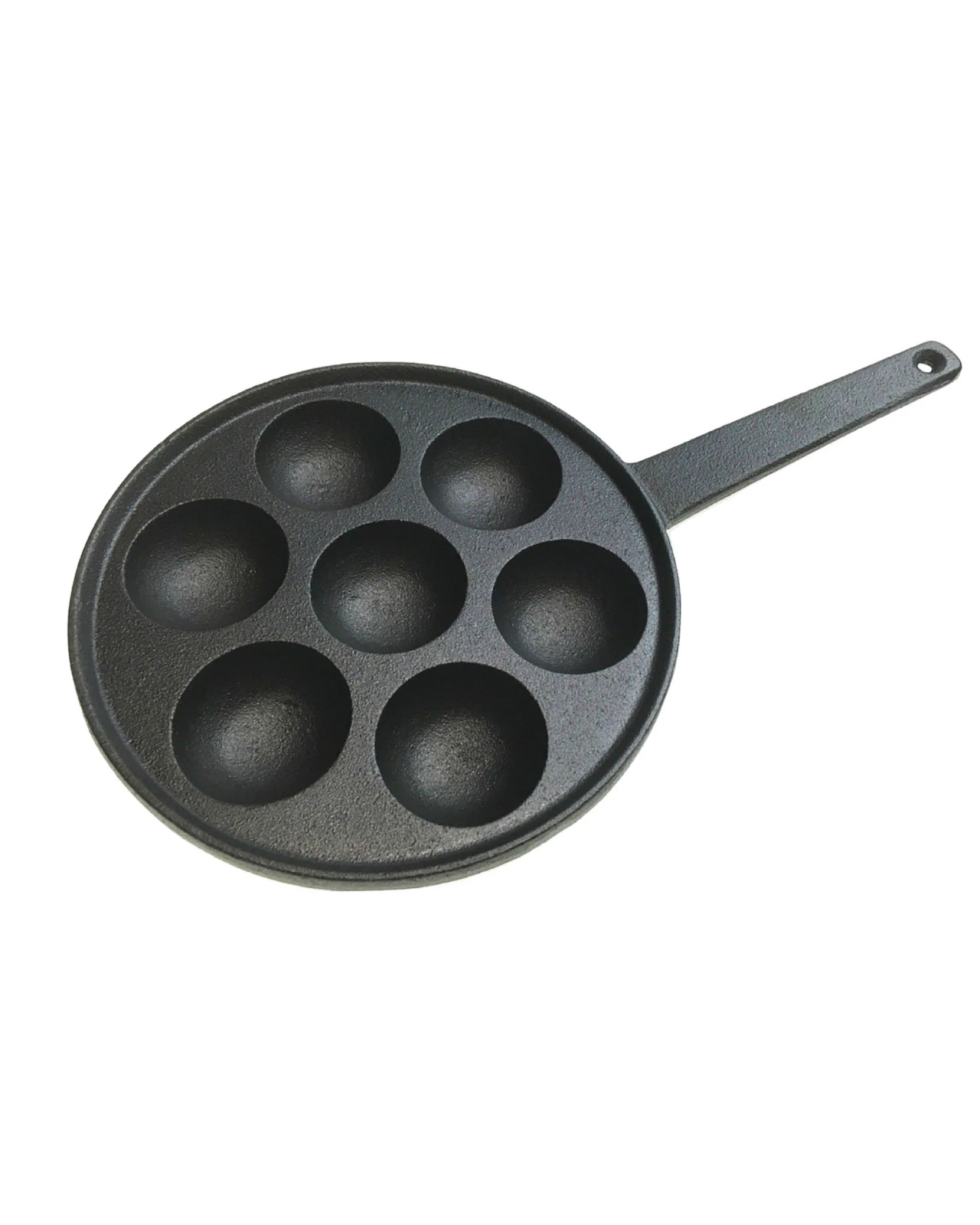 1 BR Home 7-Hole Cast Iron Poffertjes Maker with Handle, 1 of 7