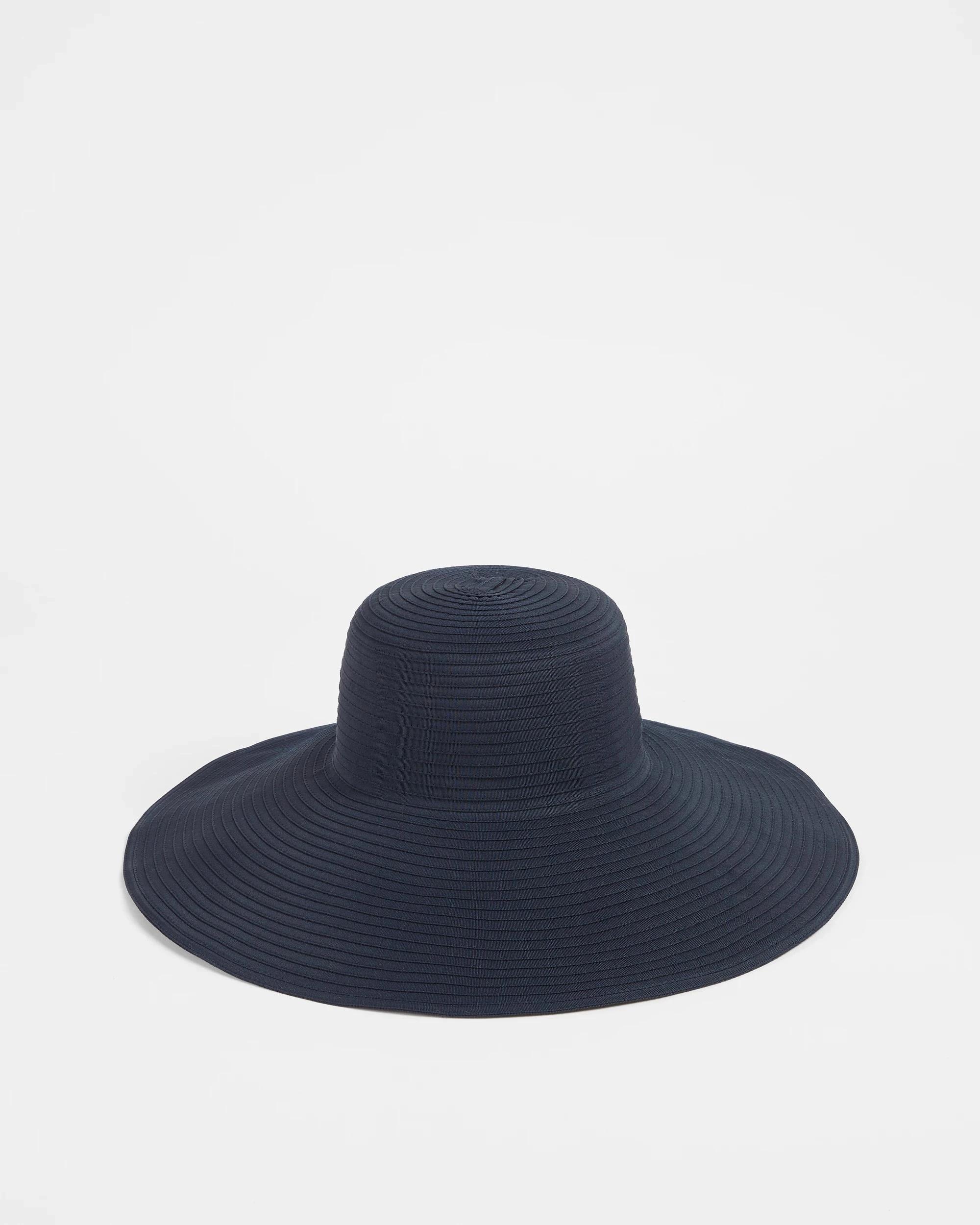 1 Target Packable Wide Brim UFP50+ Sun Hat NAVY BLUE, 1 of 2