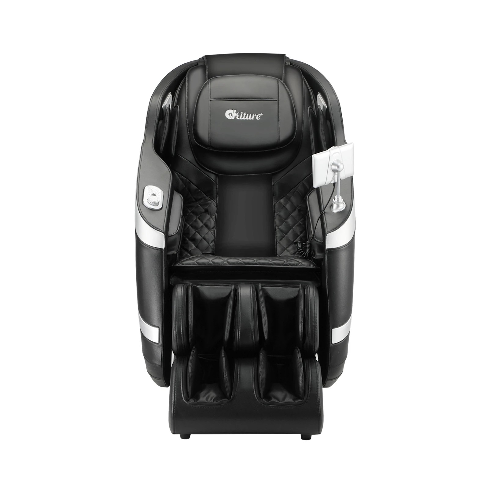 3 Oikiture 4D Electric Massage Chair Recliner SL Track Full Body Massager Heated - Black, 3 of 6