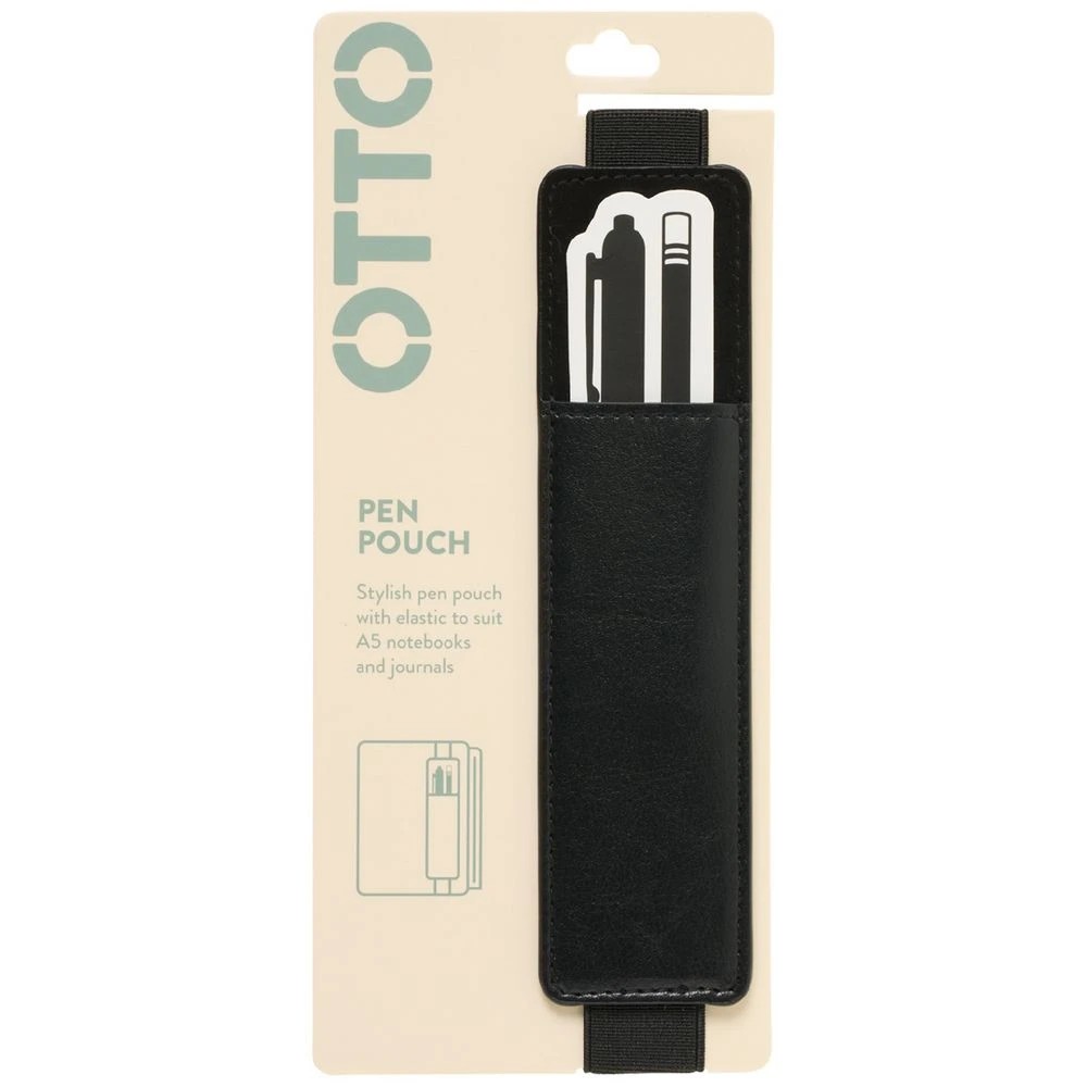 1 Otto Pen Pouch with Elastic Charcoal, 1 of 2
