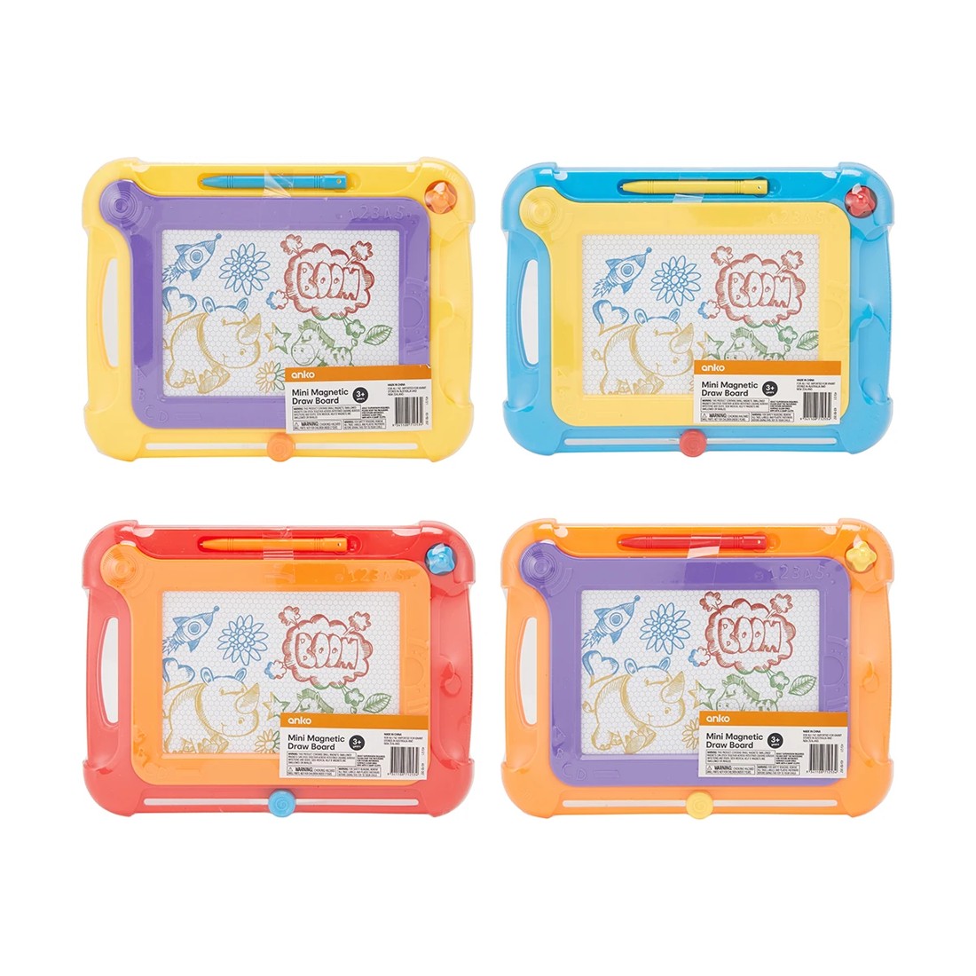 7 Mini Magnetic Draw Board - Assorted, 7 of 7