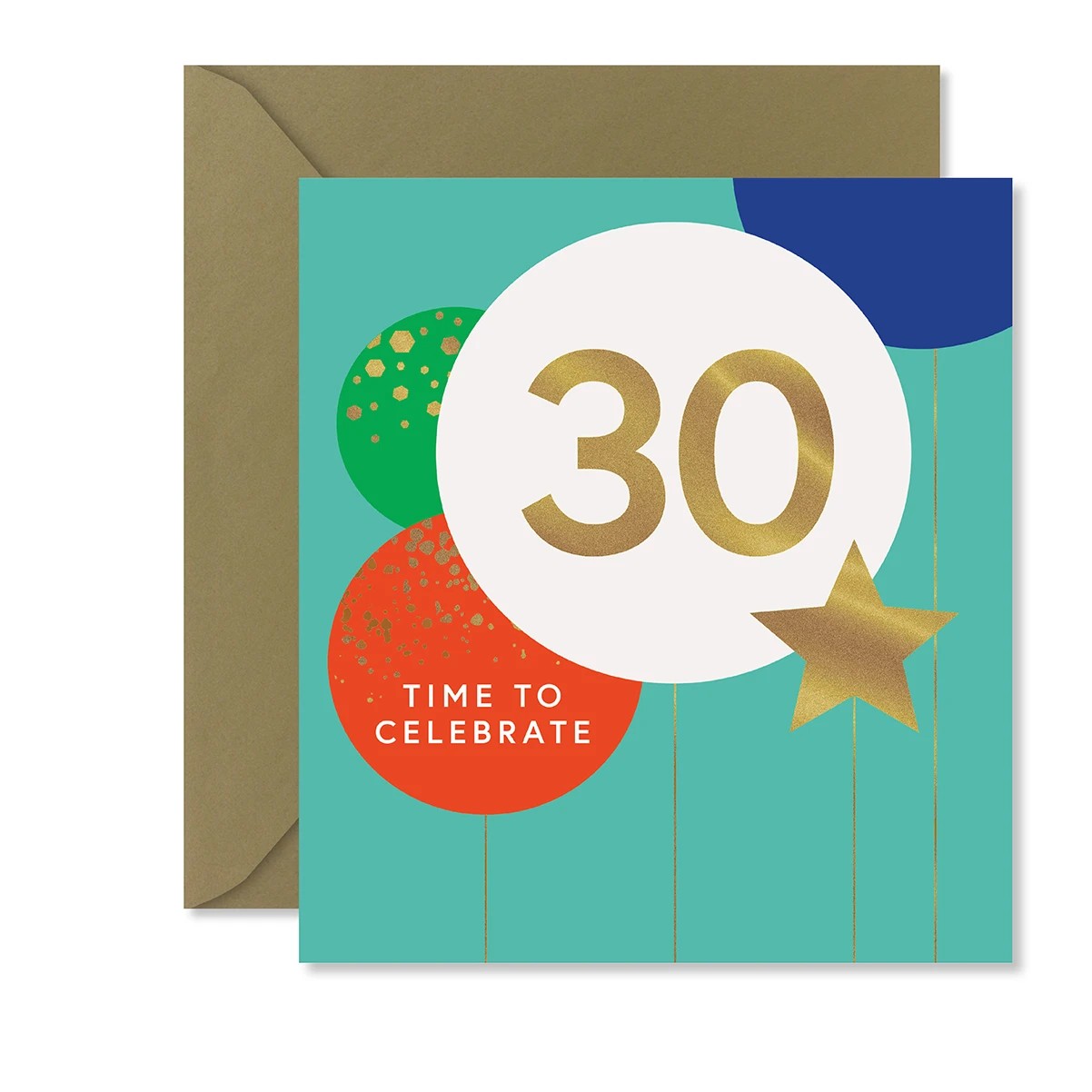 1 Hallmark 30th Birthday Card - Balloons, 1 of 3