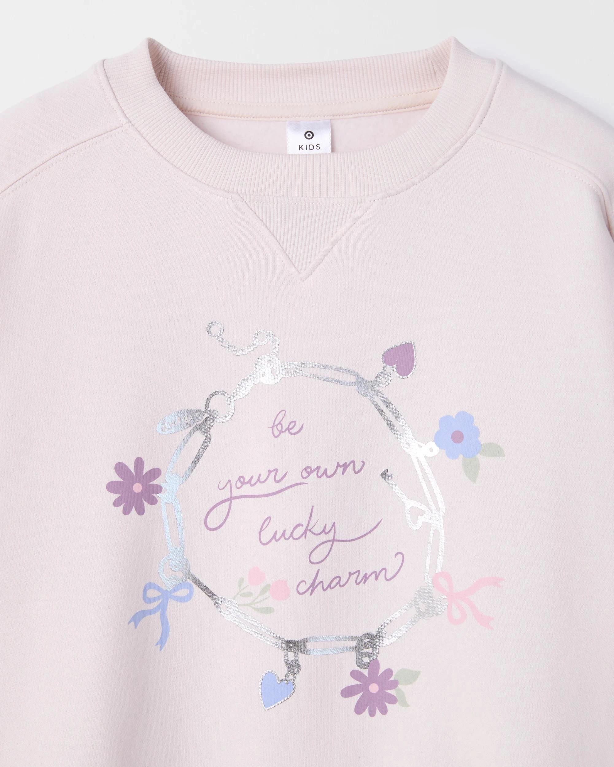 6 Target Kids Australian Cotton Blend Long Sleeve Fleece Top PASTEL PARCHMENT, 6 of 8