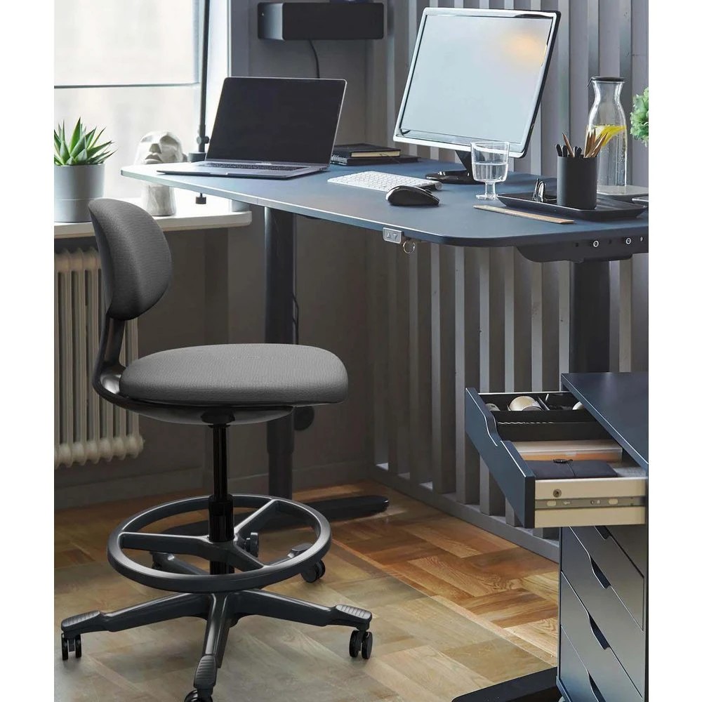 7 Rapidline YOYO Stool Grey Ergonomic Drafting Chairs, 7 of 7