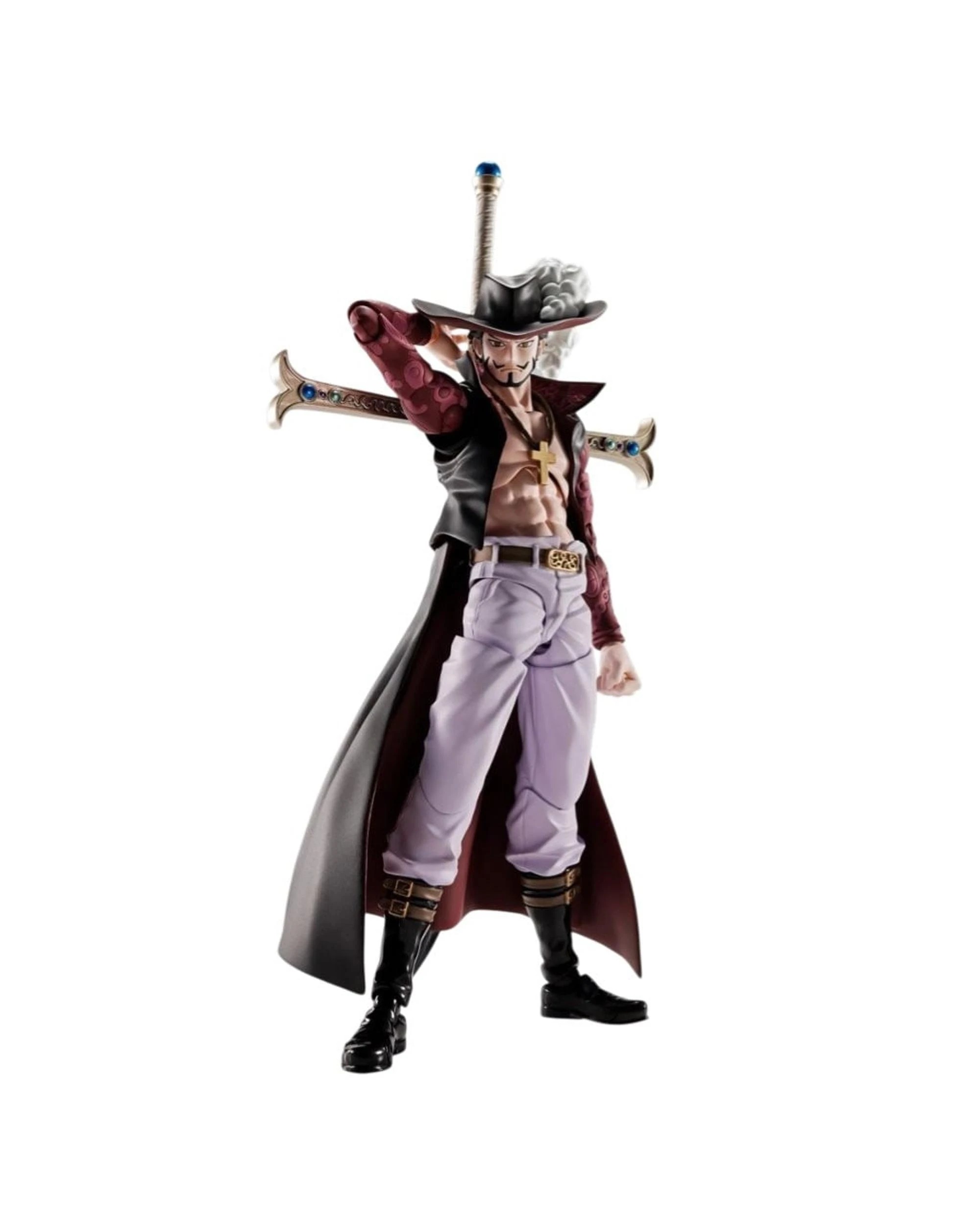 1 S.H.Figuarts One Piece Dracule Mihawk Hawk-Eye Figure, 1 of 8