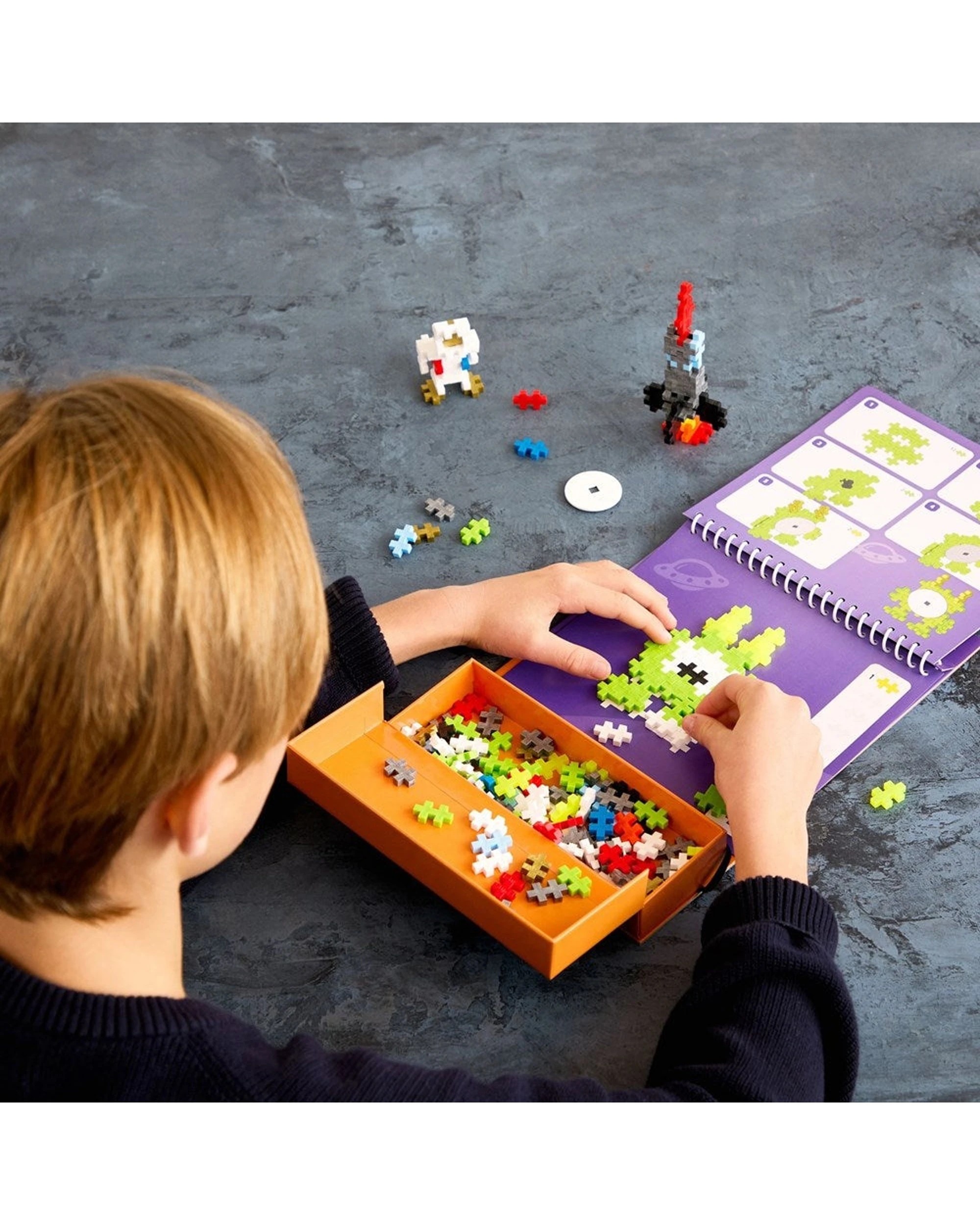 2 Plus-Plus 125pc Activity Pad Space Building Blocks Kids Children STEM Toy, 2 of 3