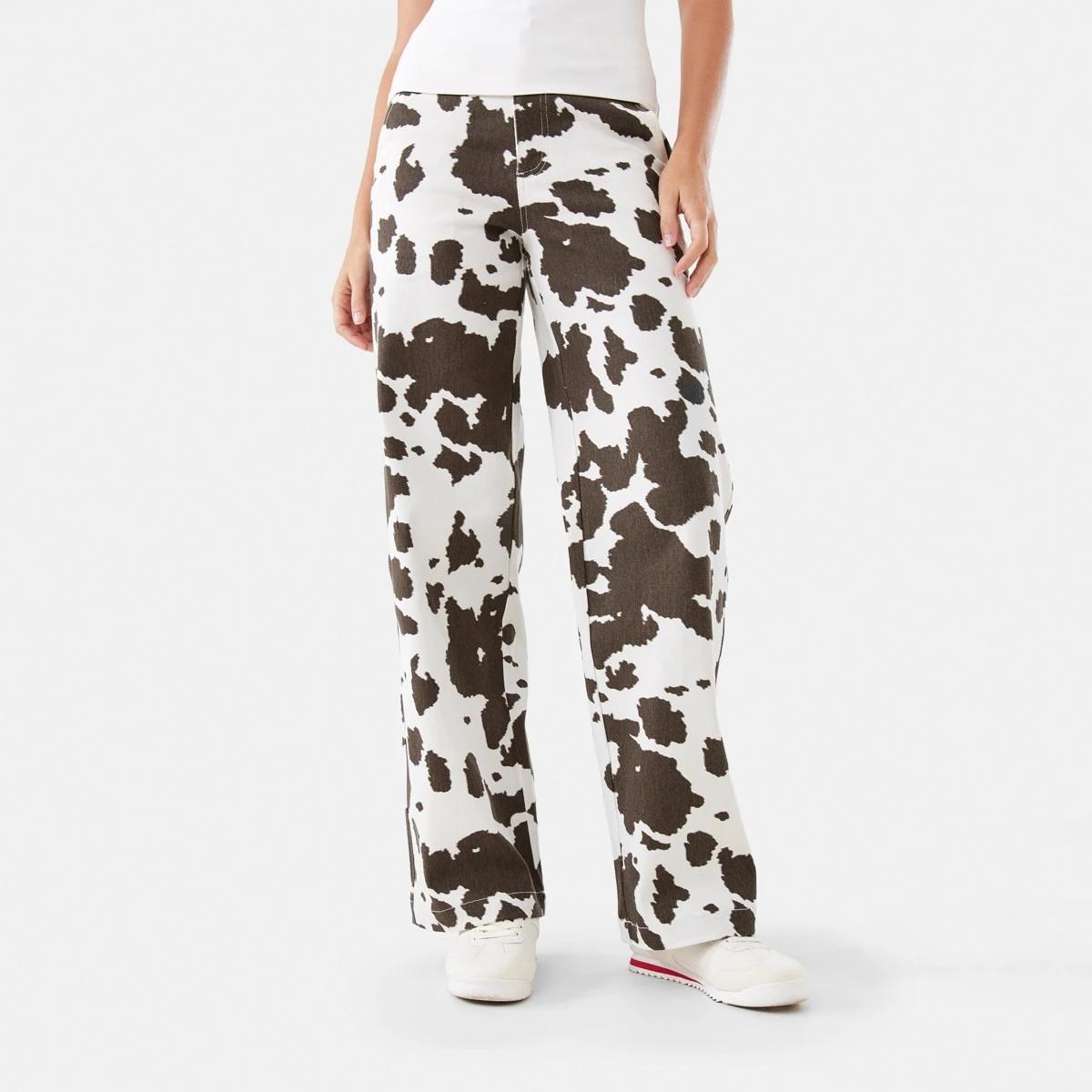1 Cow Print Jeans Cowhide, 1 of 7