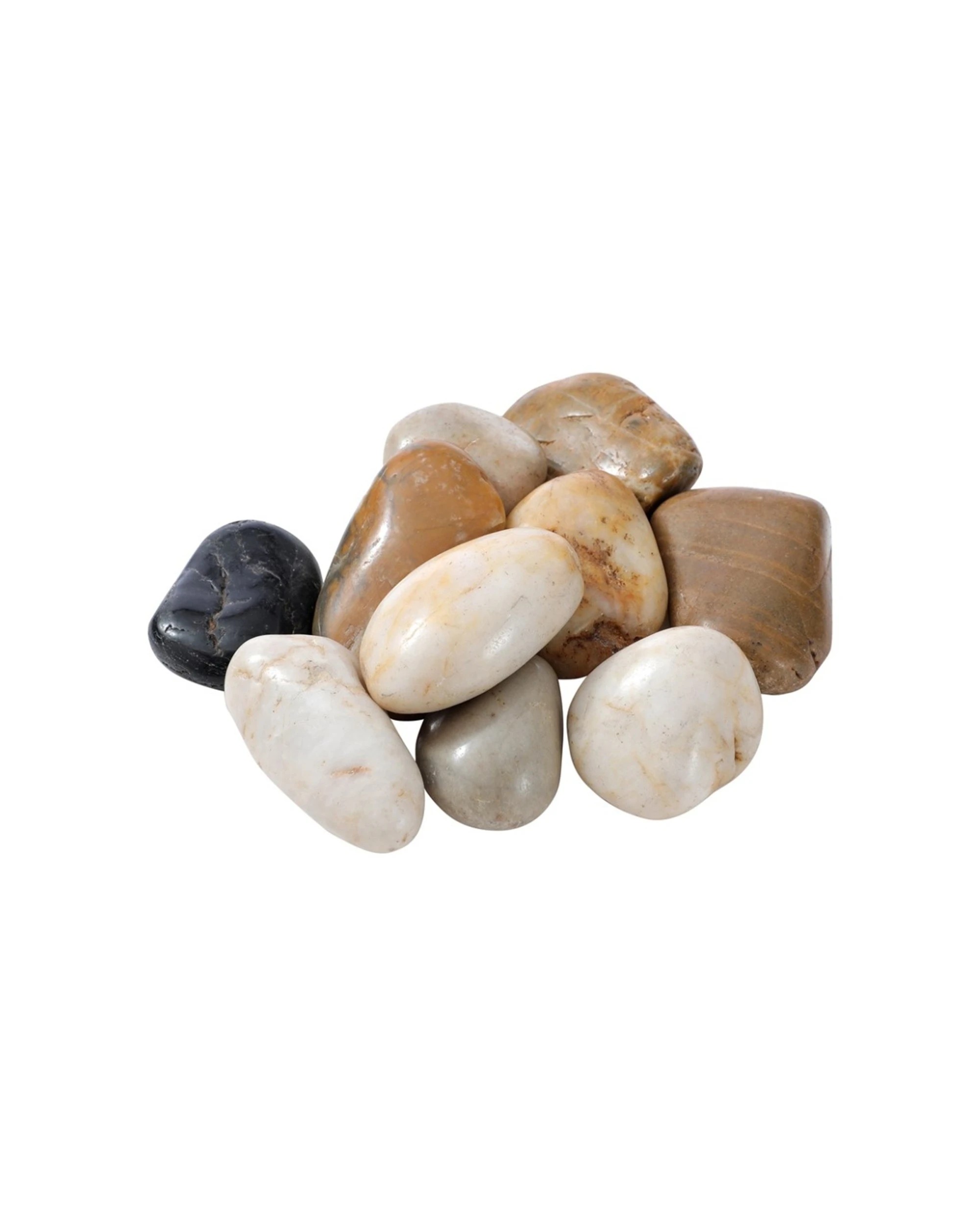 4 Paws & Claws 6PK Large Decorative Stones Fish Aquarium Decor 5-8cm 1kg - Multi, 4 of 4