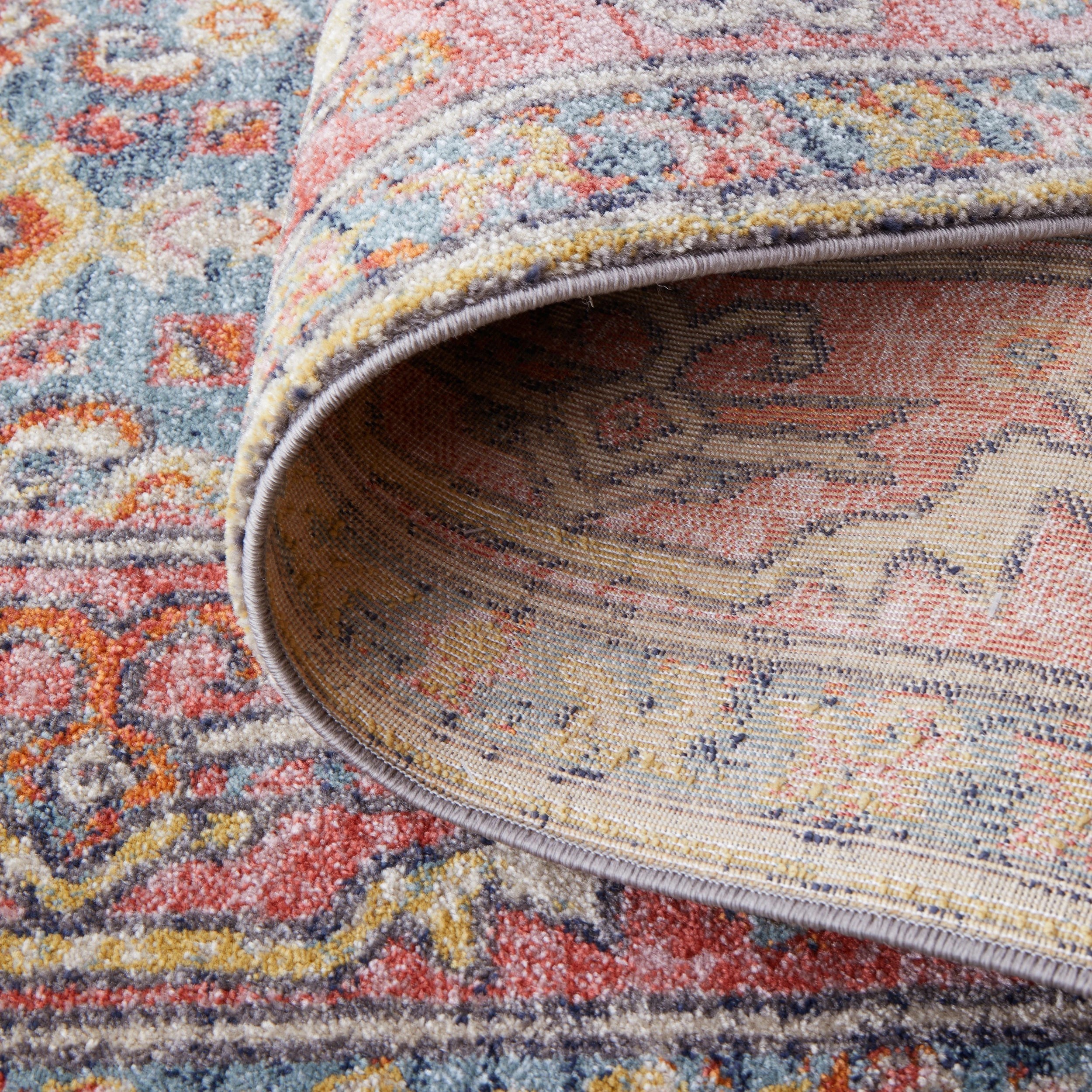 6 Common Ground Rugs Eterna 856 290x200cm - Large Floor Rug - Red, 6 of 7