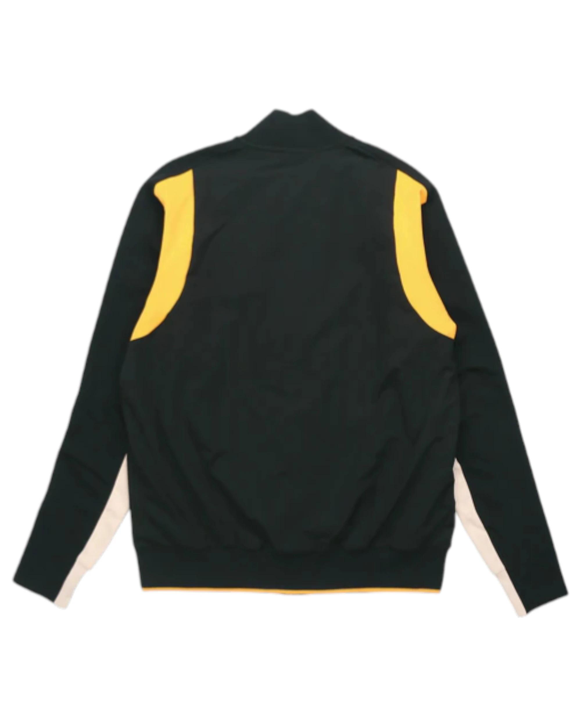 4 Adidas Mens Black/Black/Real Gold Vrct Varsity Collegiate Zipup Jacket BLACK/BLACK/REAL GOLD, 4 of 6