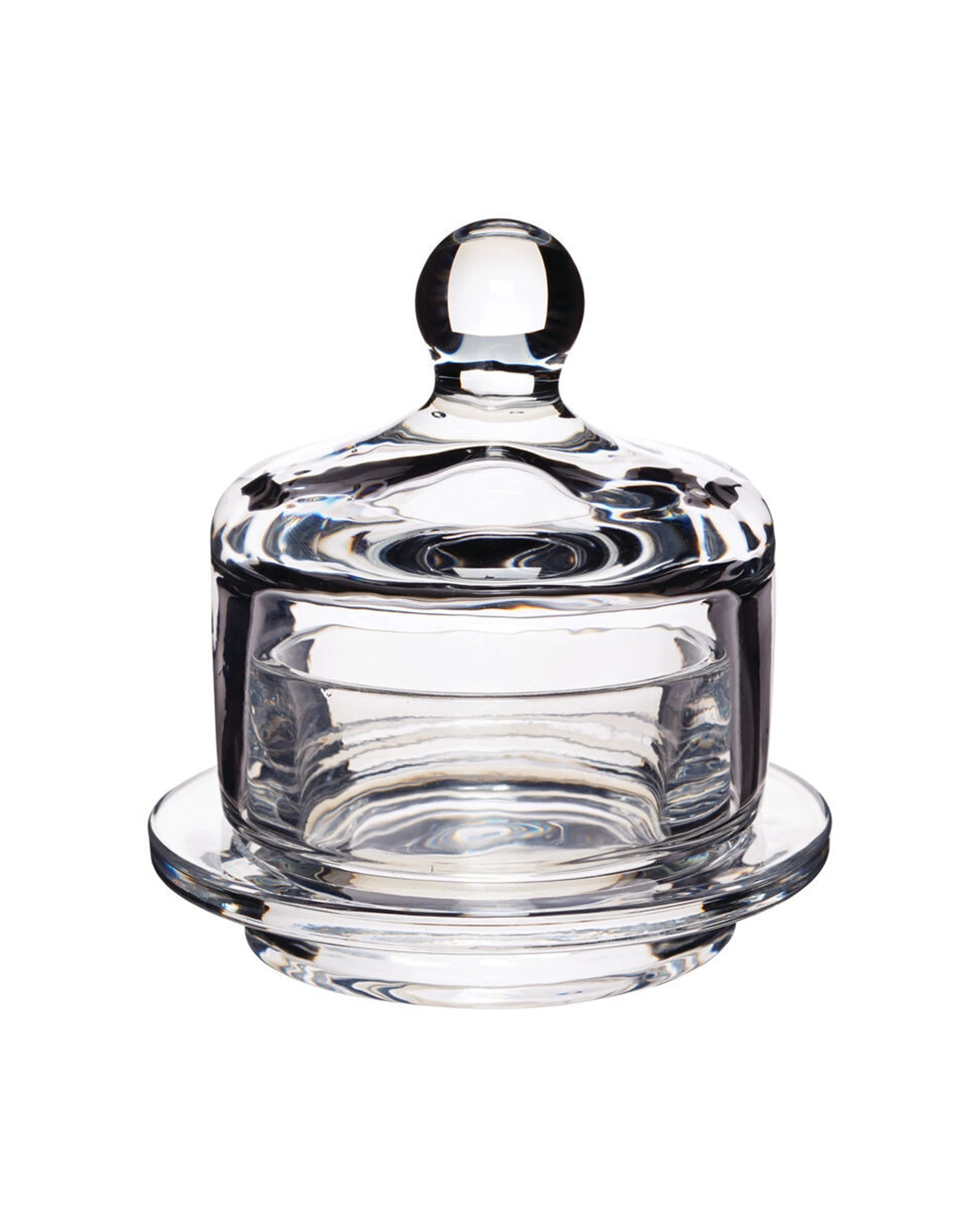 2 Artesa 4PK Mini Glass Serving Cloche Butter Spread Soft Cheese 9x9.5cm - Clear, 2 of 5