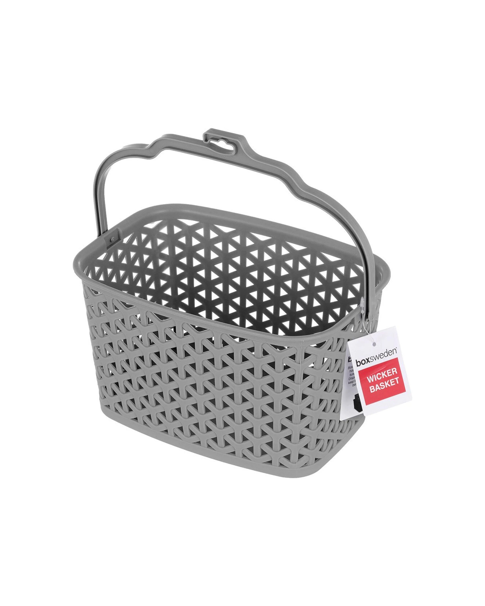 5 Boxsweden 4PK Wicker Design Peg Basket Peg Baskets Peg Organiser Breathable - Assorted, 5 of 5