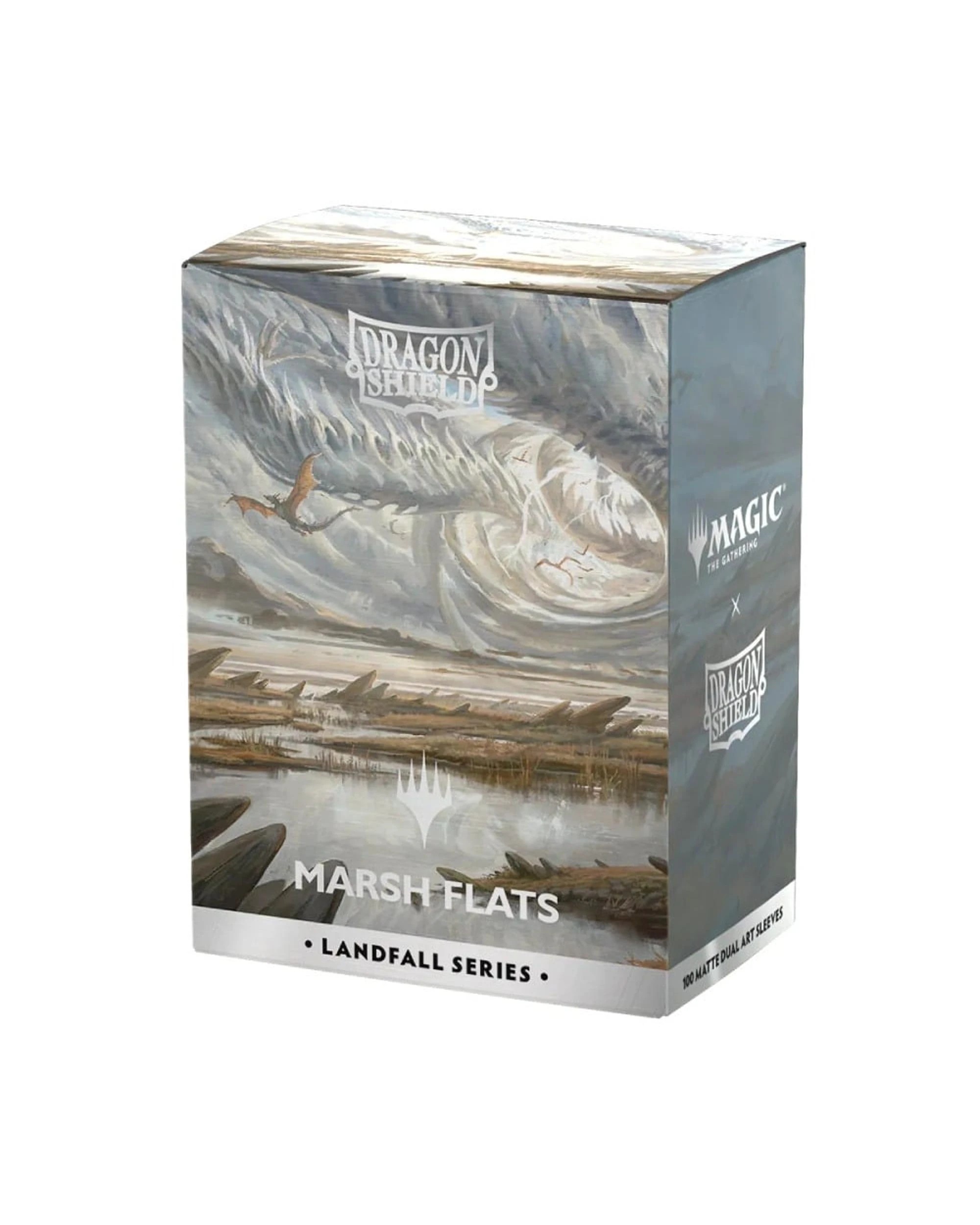 1 Dragon Shield Magic The Gathering Landfall Series Marsh Flats Matte Dual Art Sleeves 100 Pack - White, 1 of 1