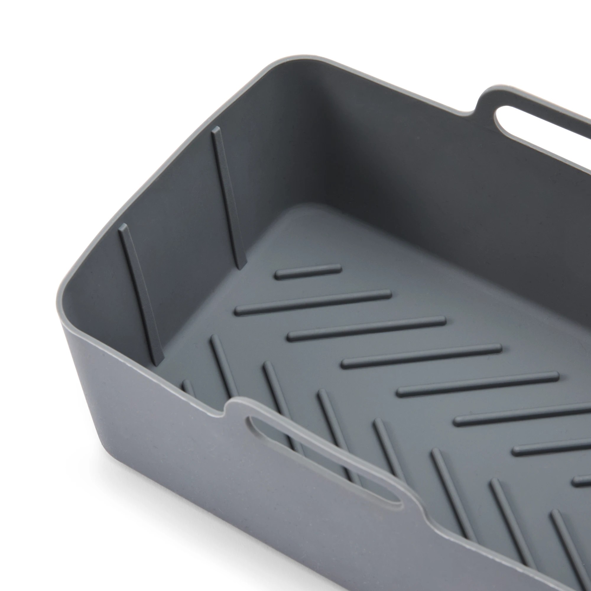 7 2 Pack Silicone Rectangle Air Fryer Trays - Grey, 7 of 10