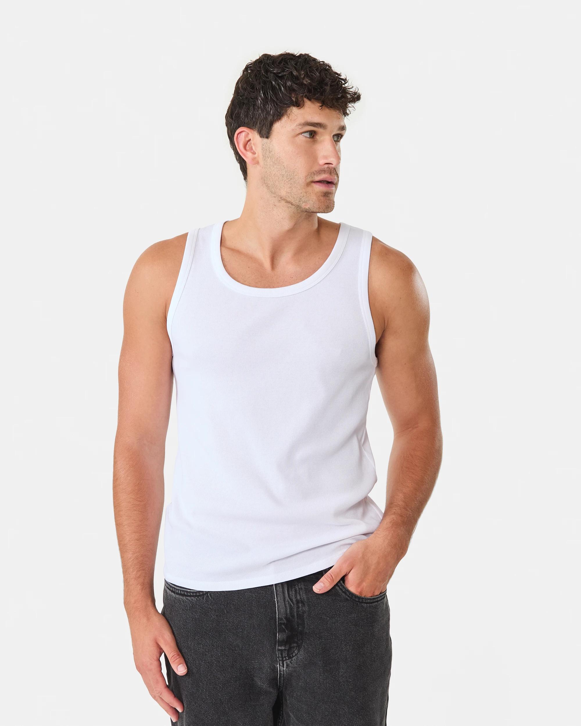 1 Rib Tank WHITE, 1 of 10