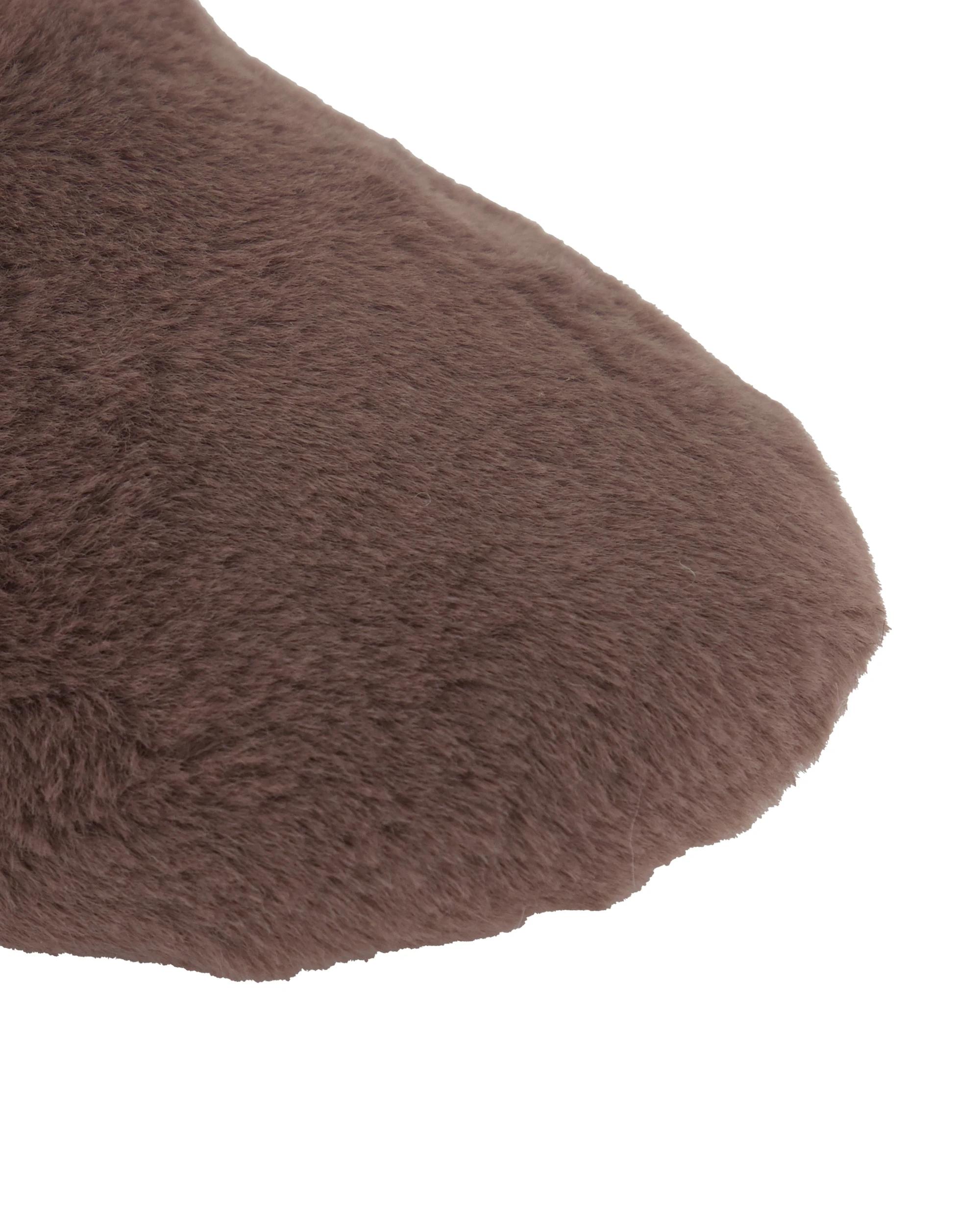 3 Furry Ballet Slippers Mocha, 3 of 3