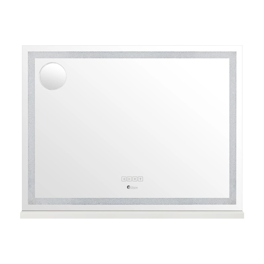 6 Oikiture Bluetooth Hollywood Led Makeup Mirror 80x62cm Crystal Vanity Mirrors
 - White, 6 of 7