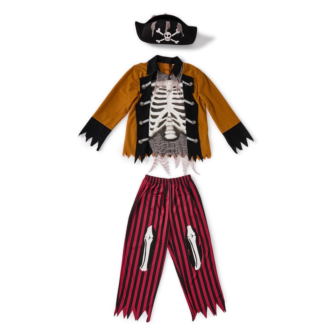 7 3 Piece Zombie Pirate Costume - Ages 6-8, 7 of 10
