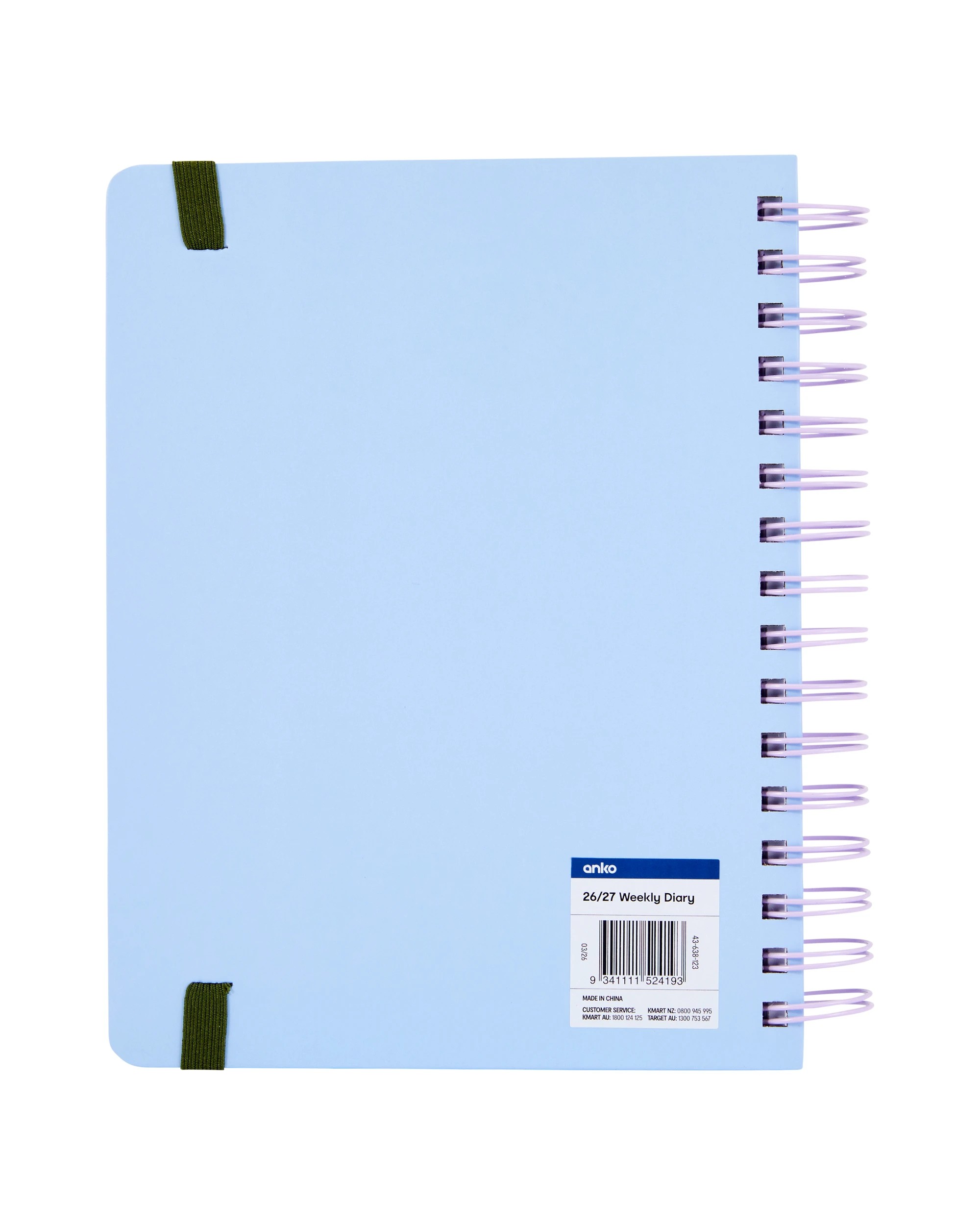 8 26/27 Weekly Diary - Blue, 8 of 8