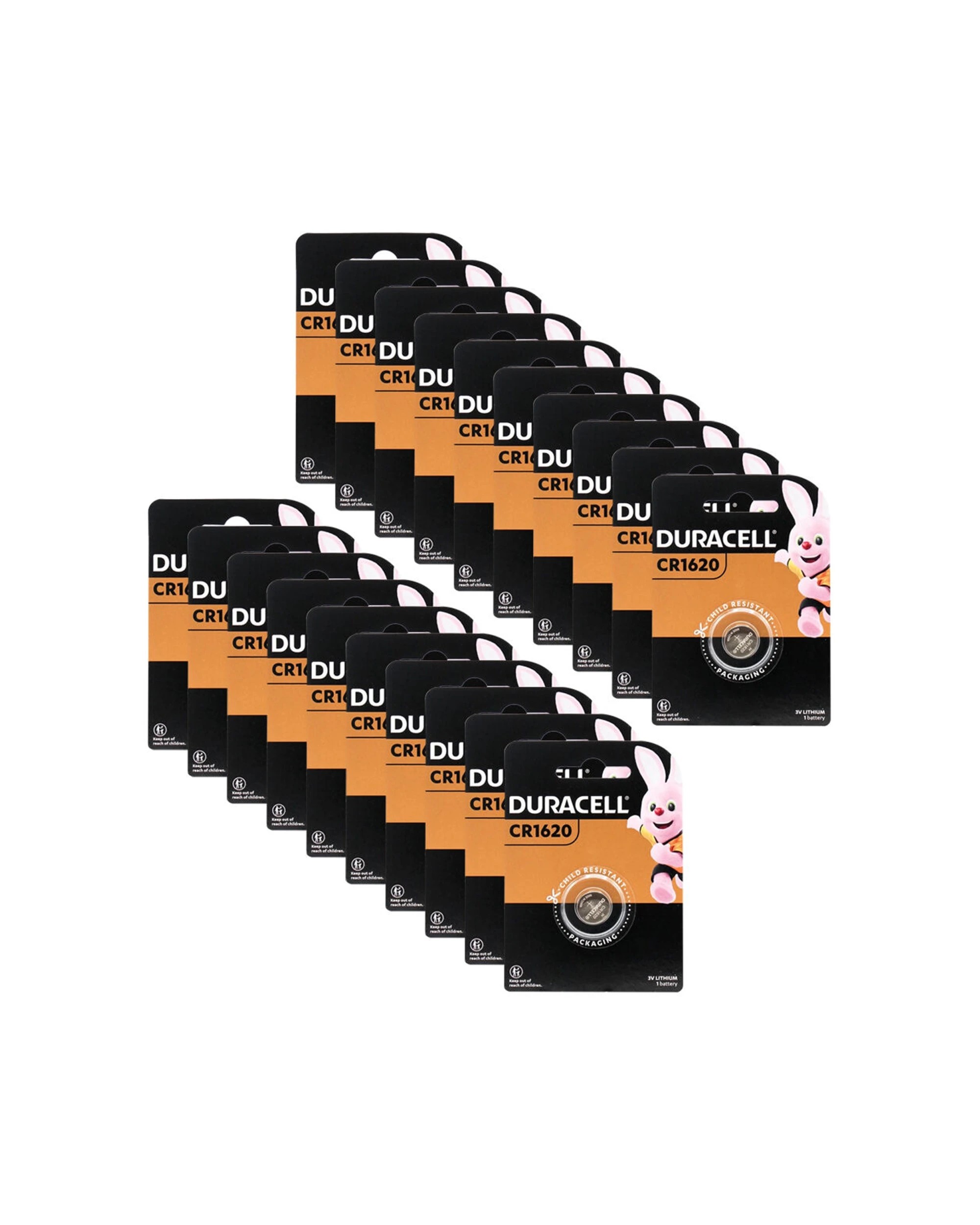 1 Duracell 20PK CR1620 3V Lithium Coin Battery Single-Use Long Lasting - Silver, 1 of 3