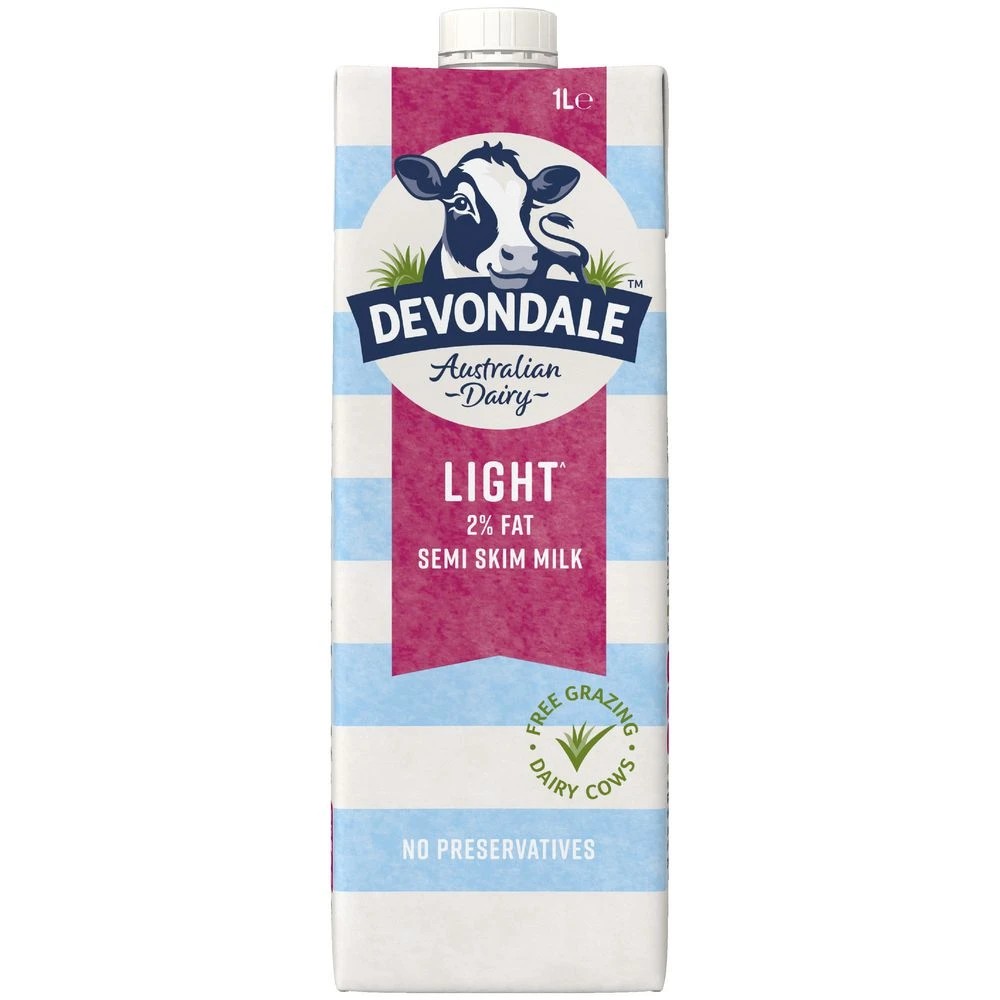 2 Devondale Semi Skim UHT Milk 1L, 2 of 5
