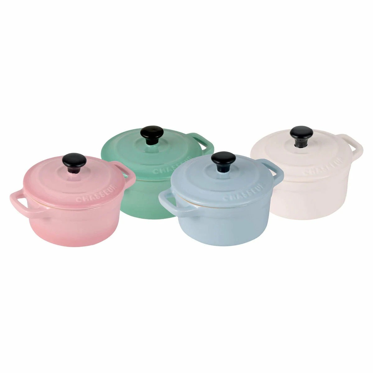 1 Chasseur Macaron Collection 4-Piece Mini Cocotte Set, 1 of 2