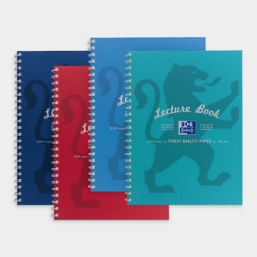 2 Oxford A4 Lecture Book 120 Page with Scribzee App Red, 2 of 6