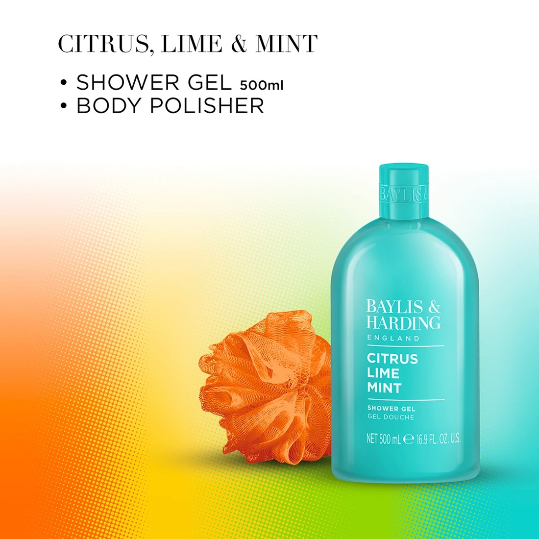 3 Baylis & Harding Sport Shower Gel Set - Citrus, Lime and Mint, 3 of 4