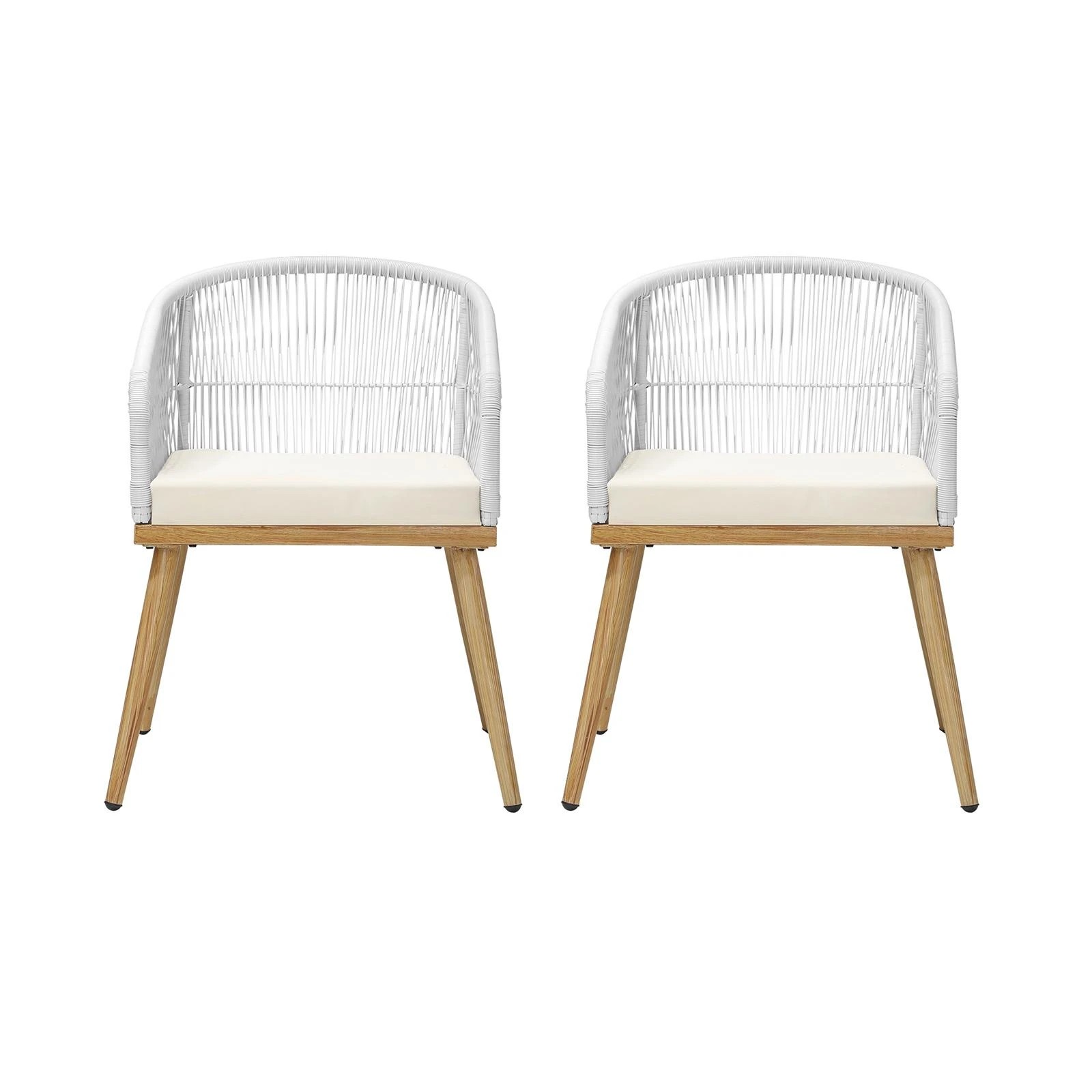 7 Livsip Outdoor Furniture Lounge Setting Chairs 2x Bistro Patio Garden Set
 - Multi, 7 of 10