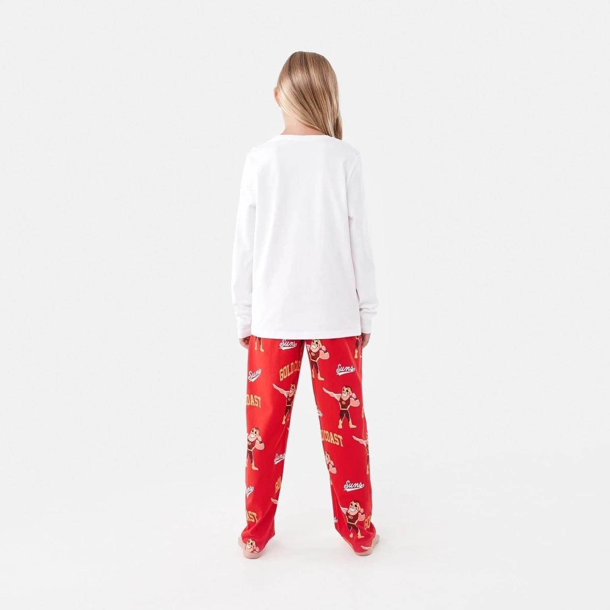 2 Official AFL Kids Pyjama Set Gc Suns, 2 of 9