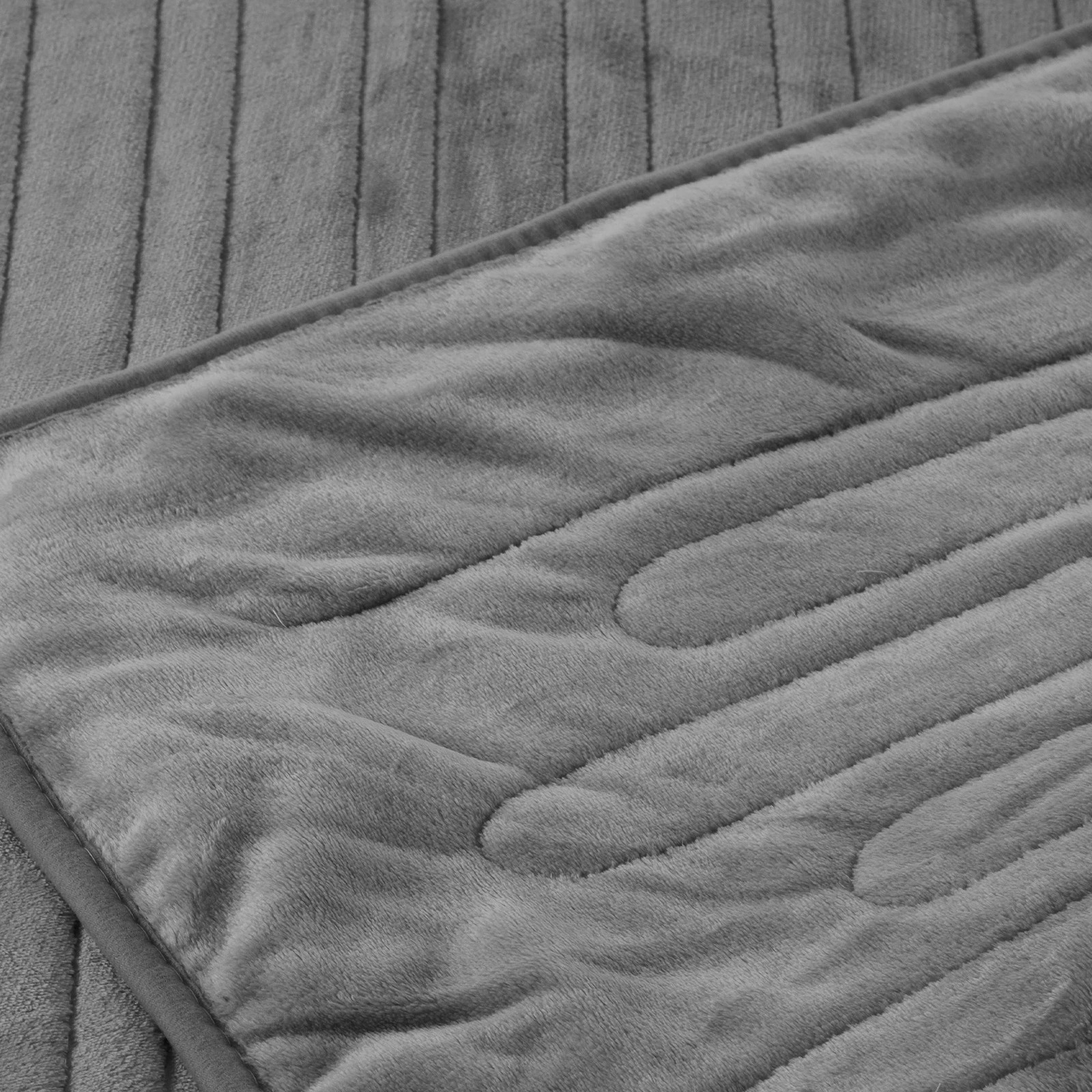 9 Bedra Bedding Electric Heated Throw Rug Washable Blanket Snuggle Flannel Winter - Single Bed - Silver, 9 of 9