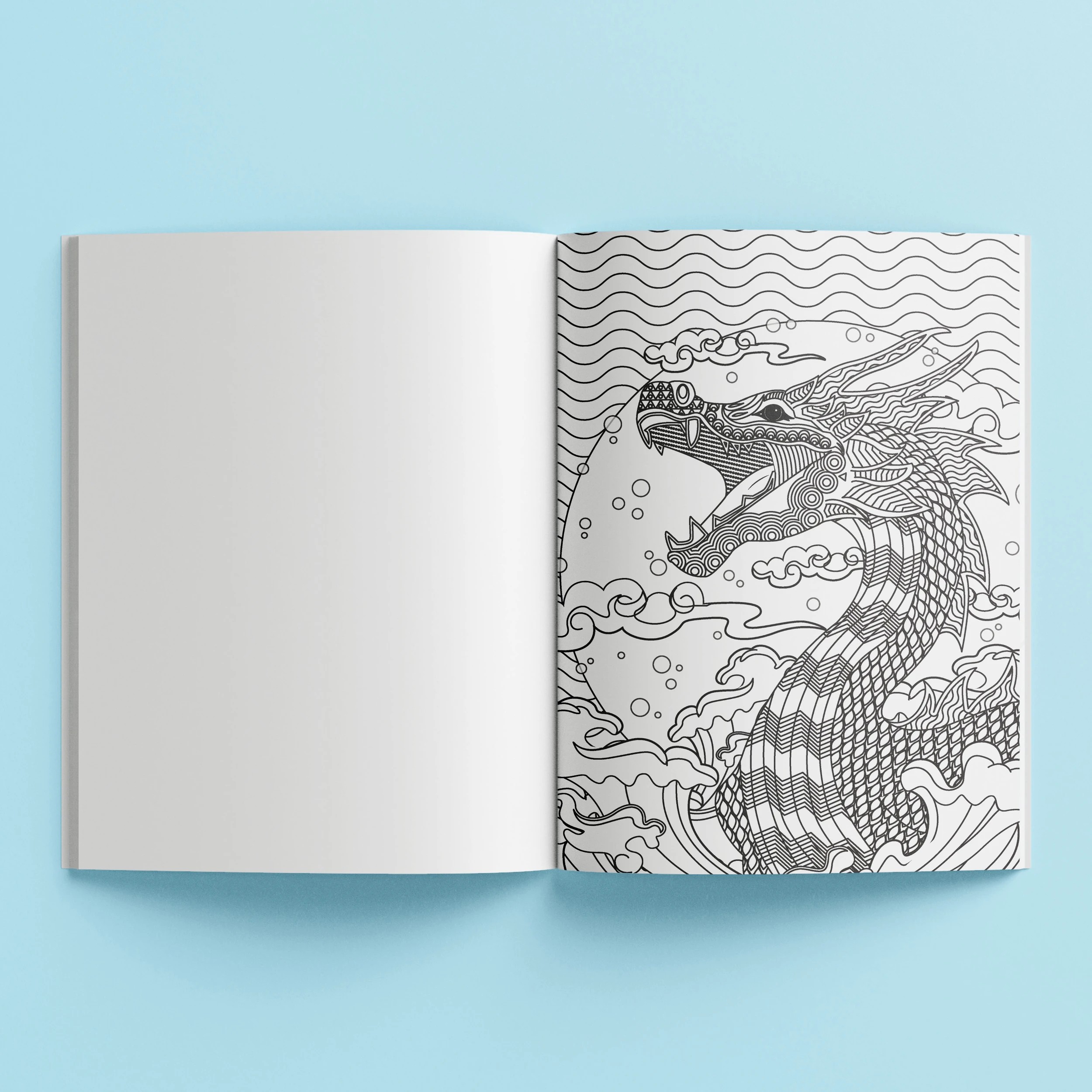 4 Mindwaves Calming Colouring: Mythical Creatures - Book, 4 of 5