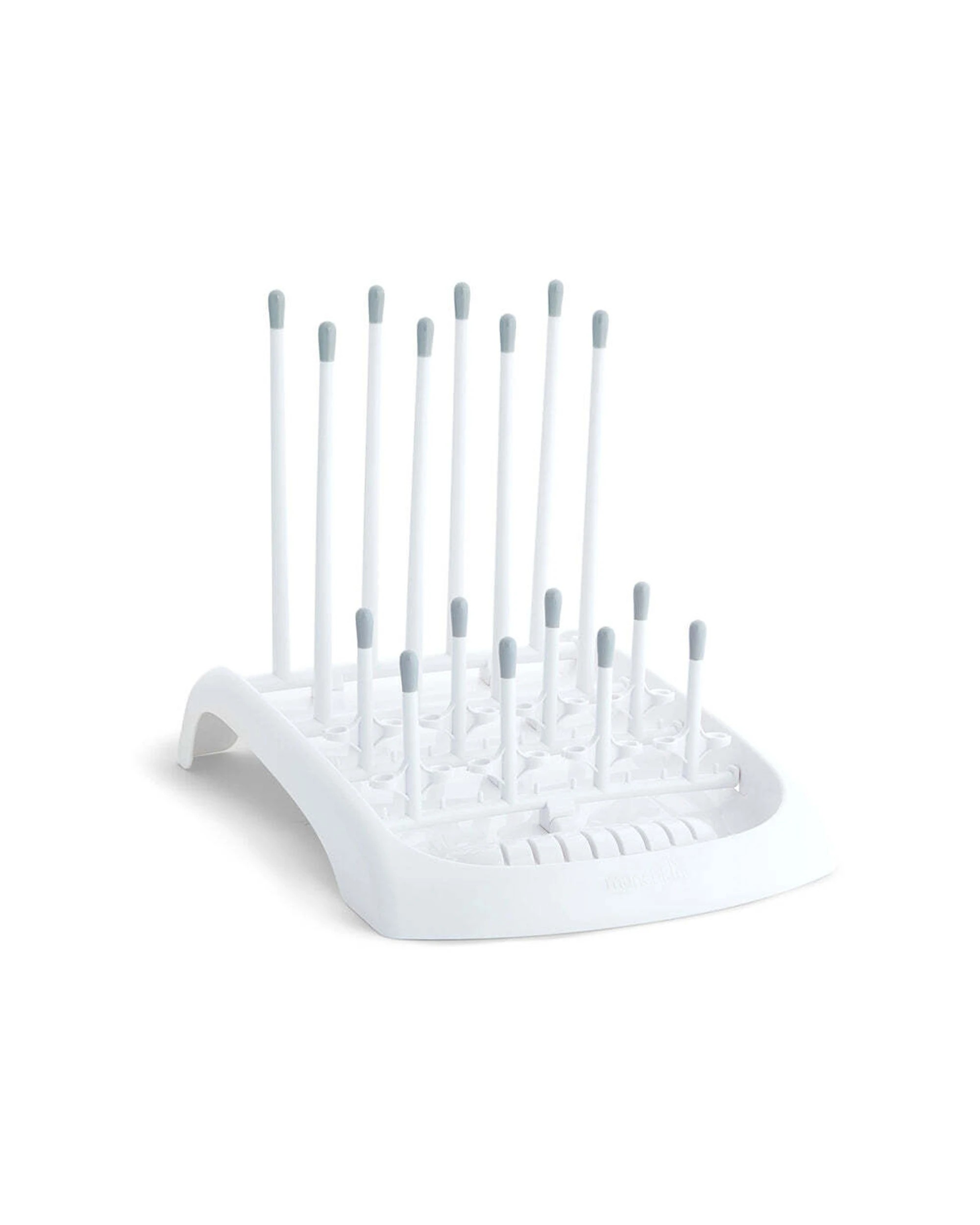 1 Munchkin Fold-Up Adjustable Anti-Scratch Baby Bottle Cup Straw Air Drying Rack - White, 1 of 5