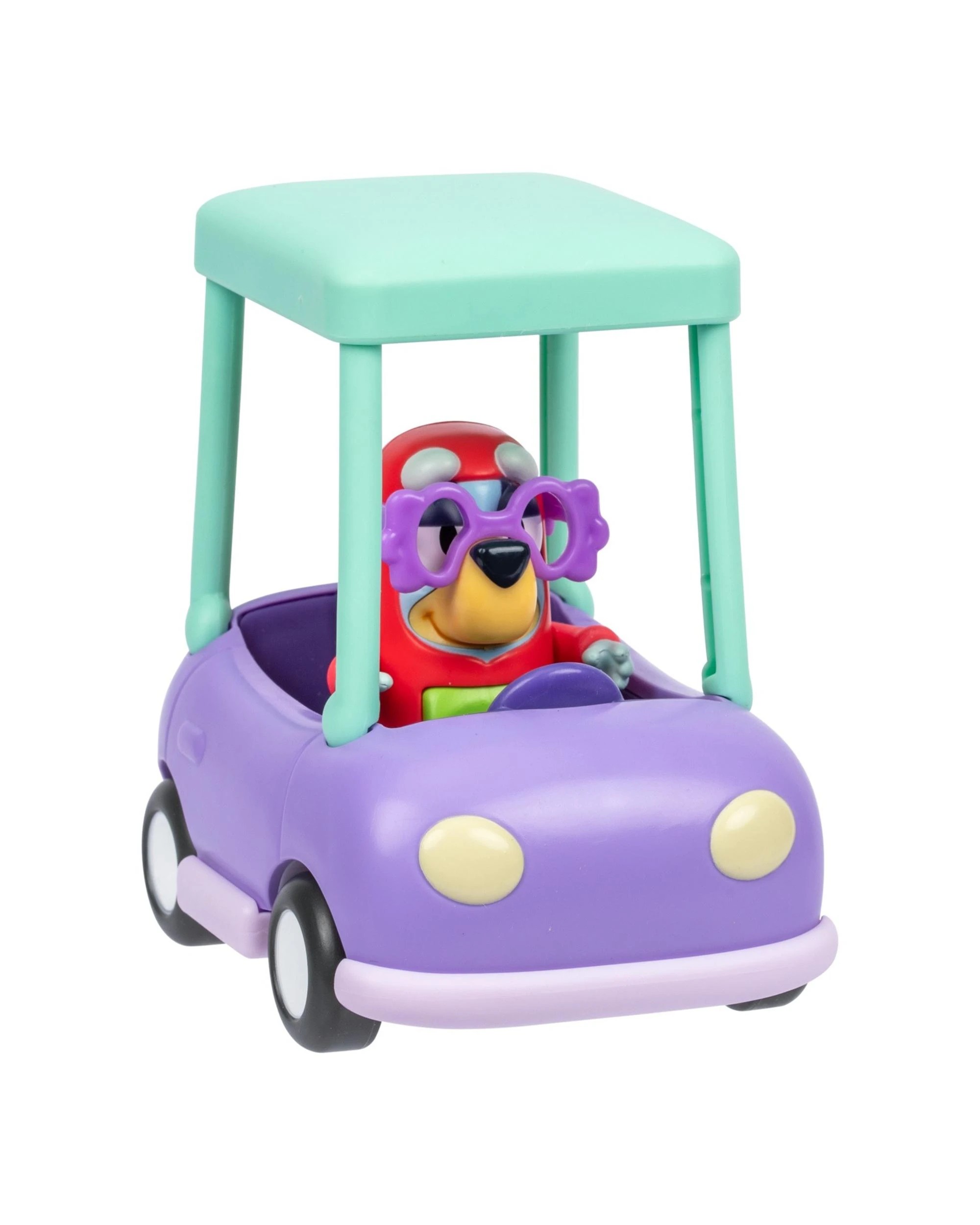 4 Moose Toys Bluey Granny Car and Janet Mini Figure Vehicle Playset, 4 of 6