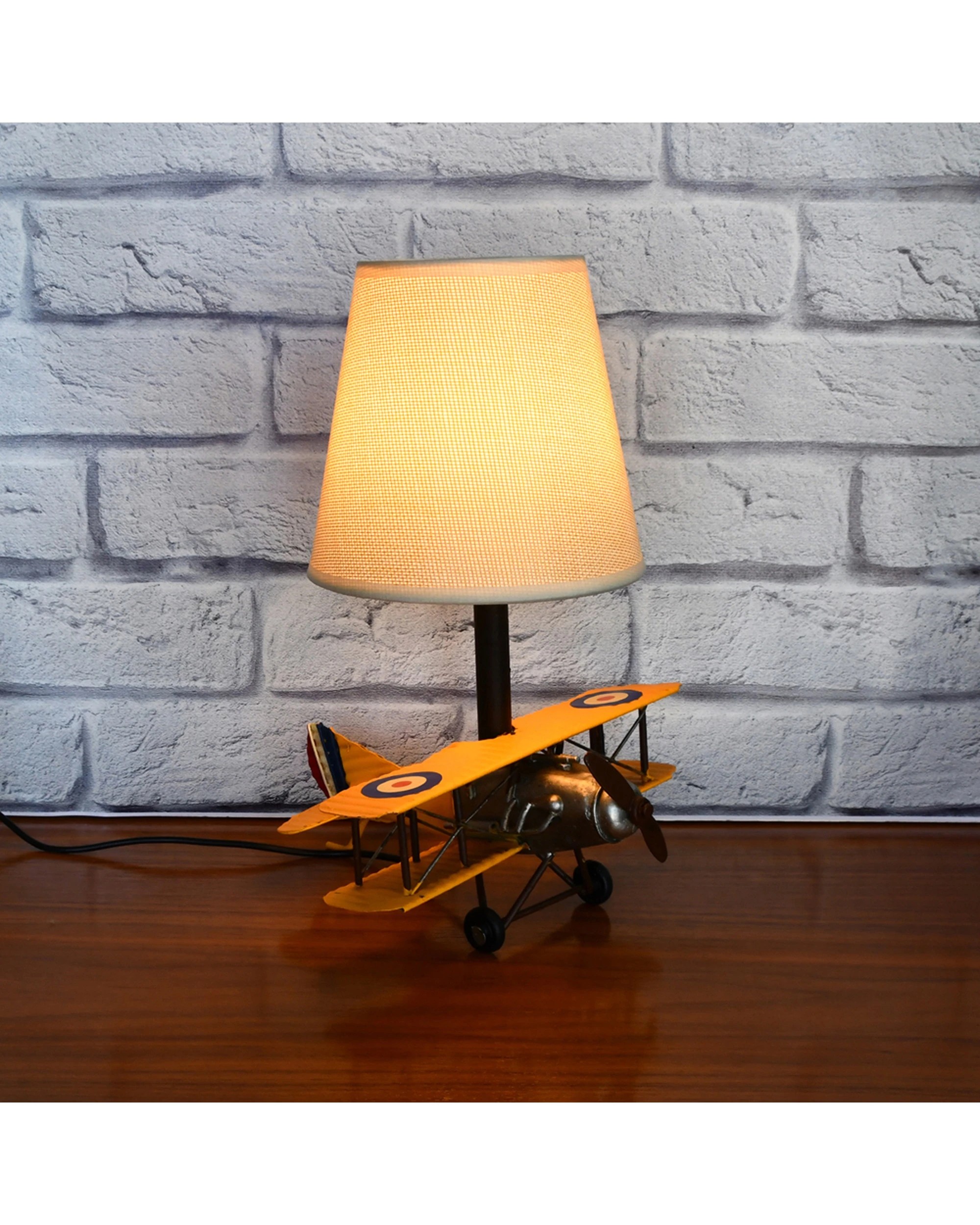 4 Auto Petit USB LED Lamp Jenny Plane Home Decor 20x27cm - Yellow, 4 of 4